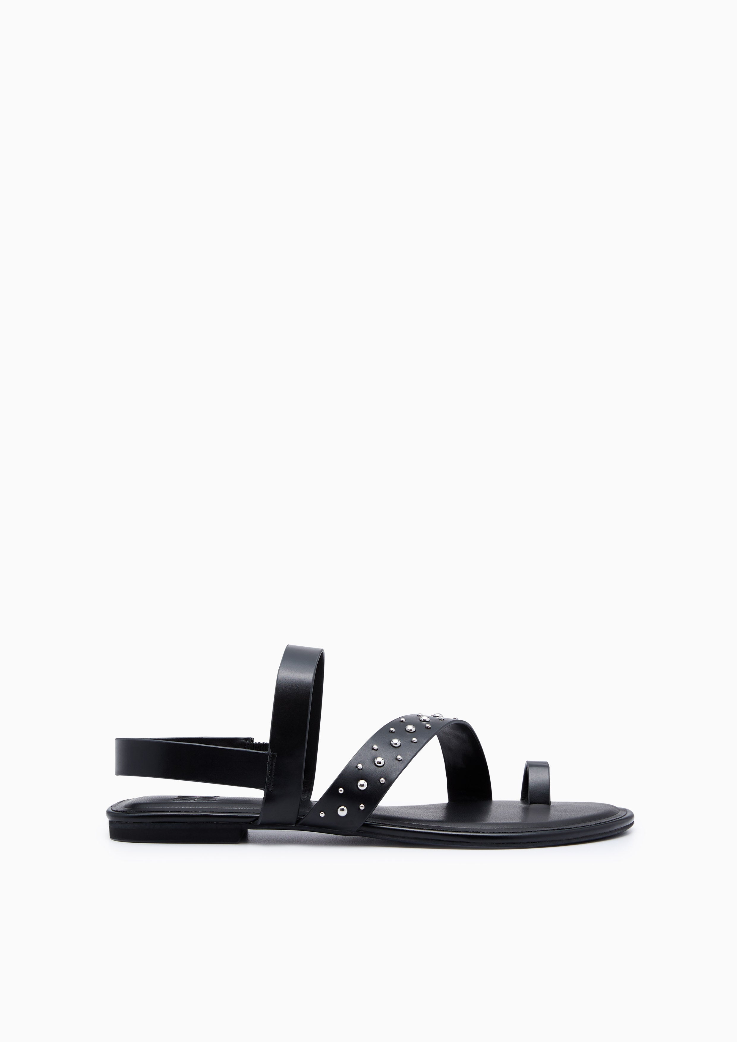 Eva Flat Sandals Black