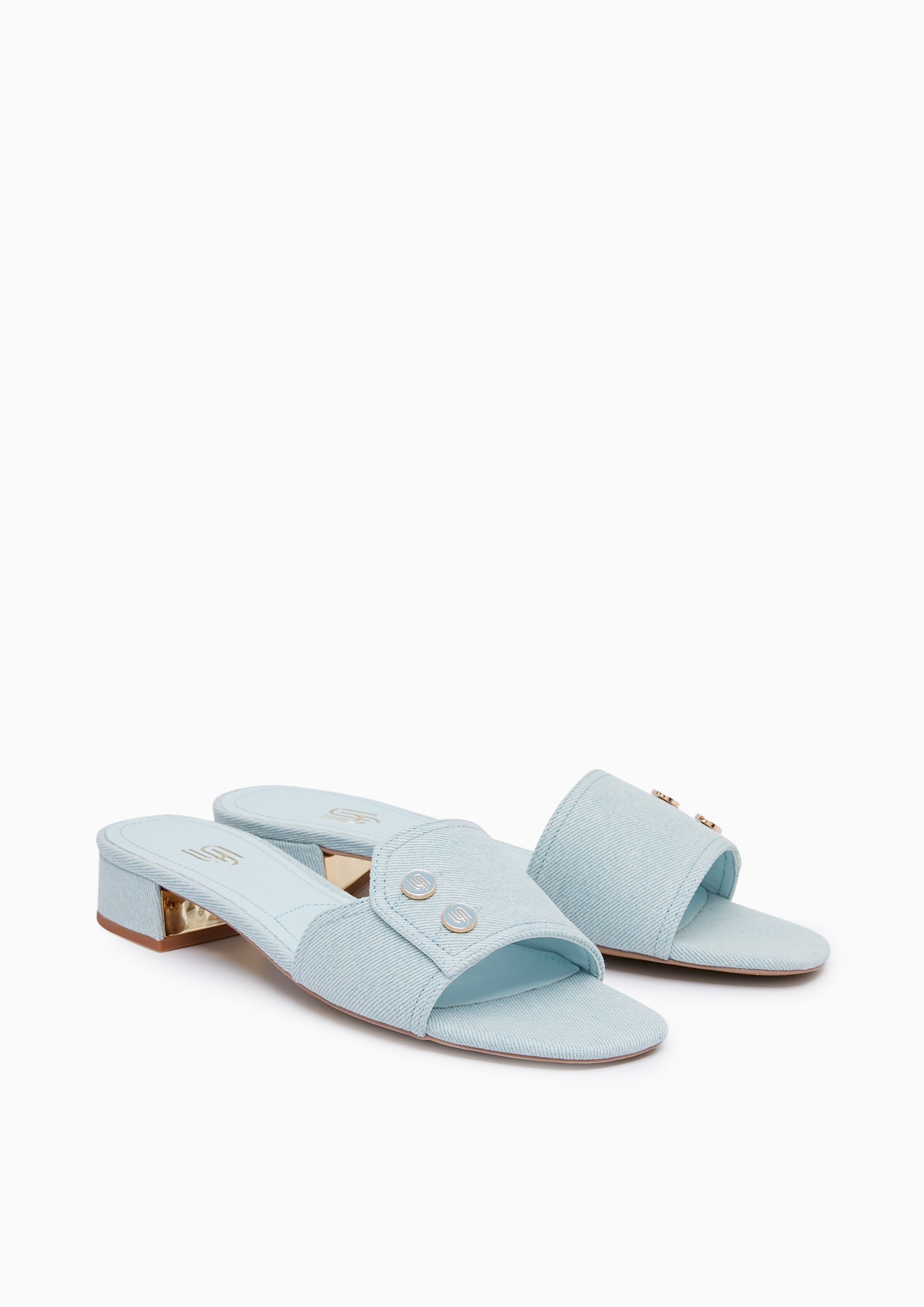 Erica Inf Heeled Sandals Blue