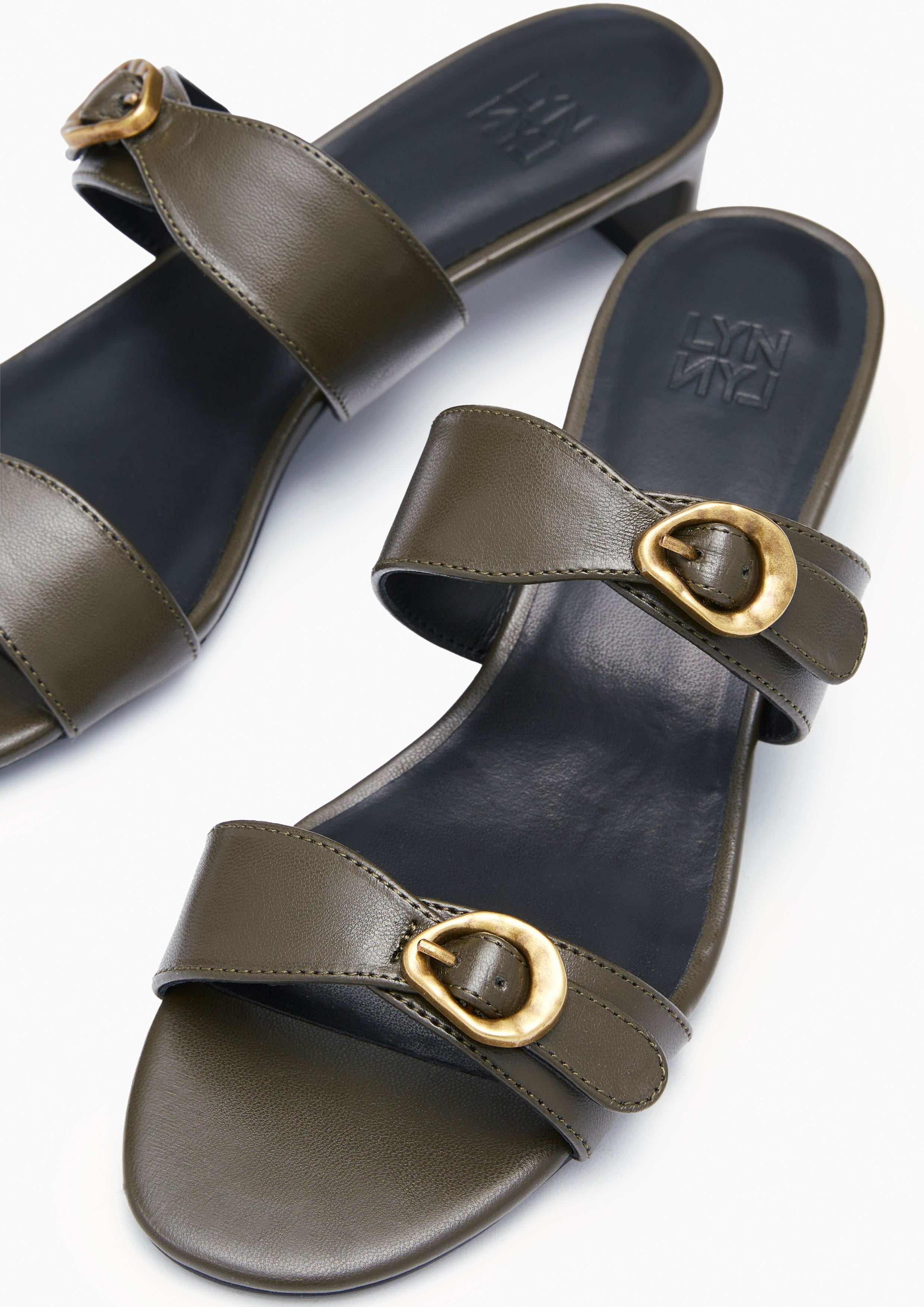 Lyna Heeled Sandals Green