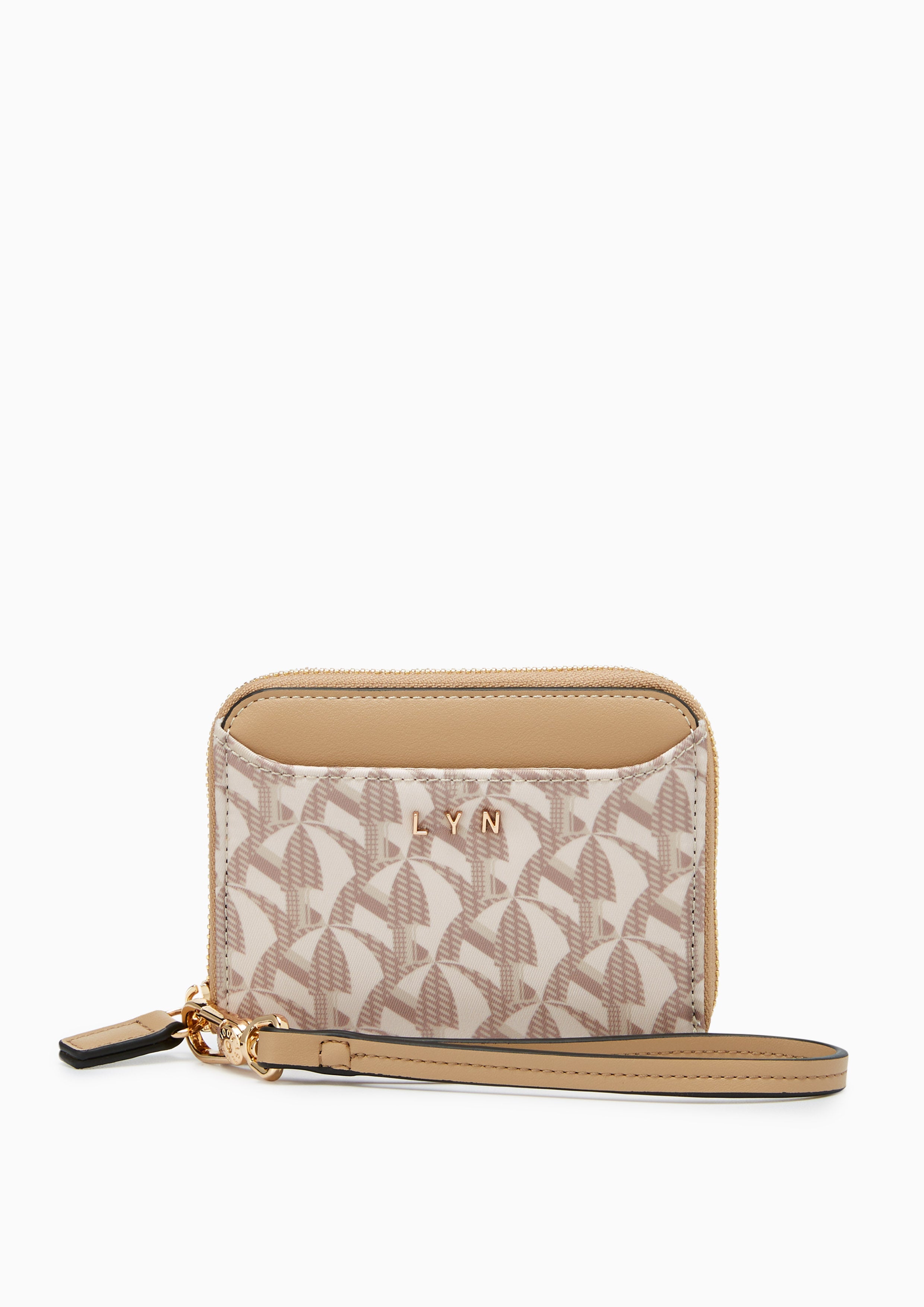 Solanory Short Wallet On Chain Beige