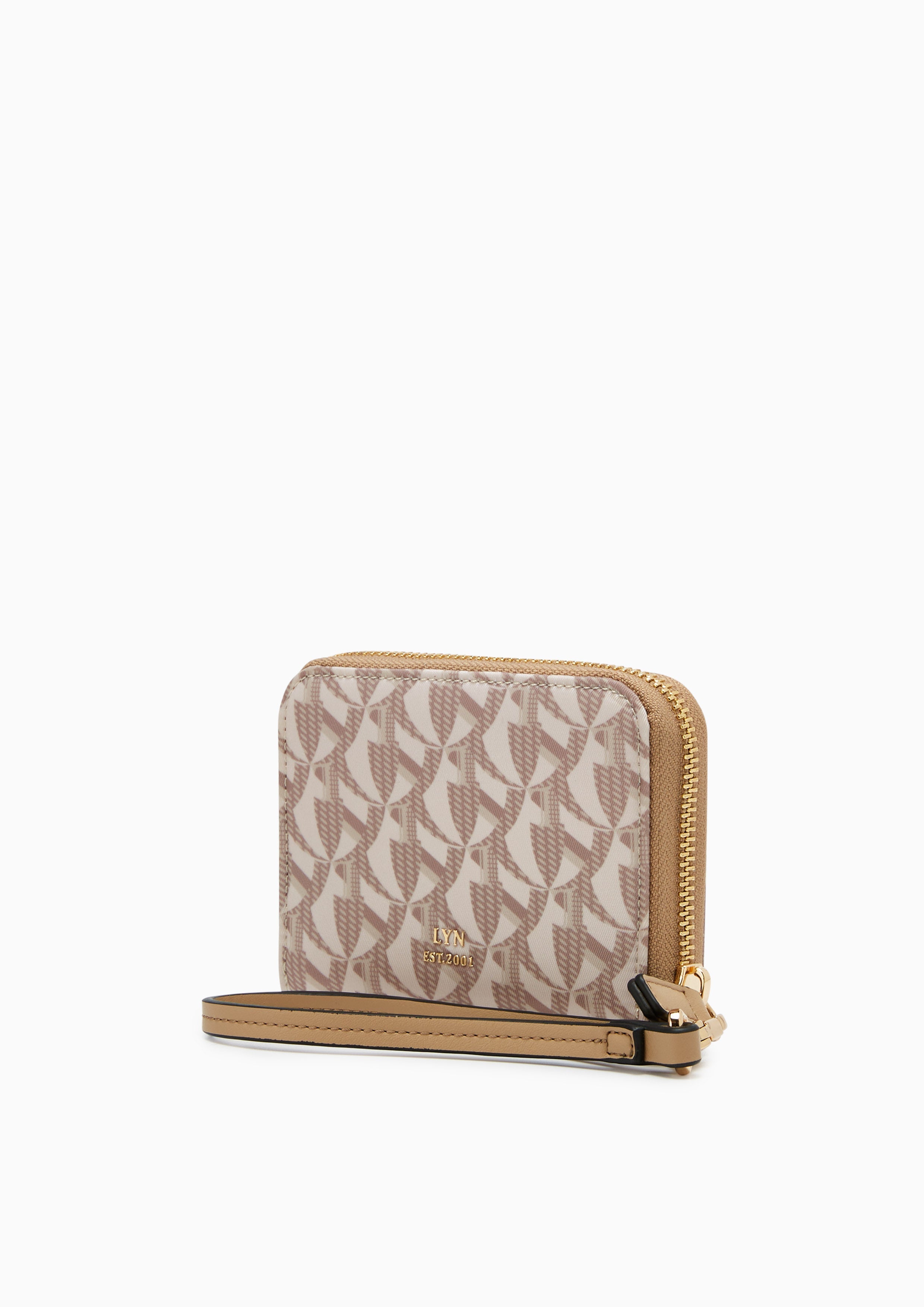 Solanory Short Wallet On Chain Beige