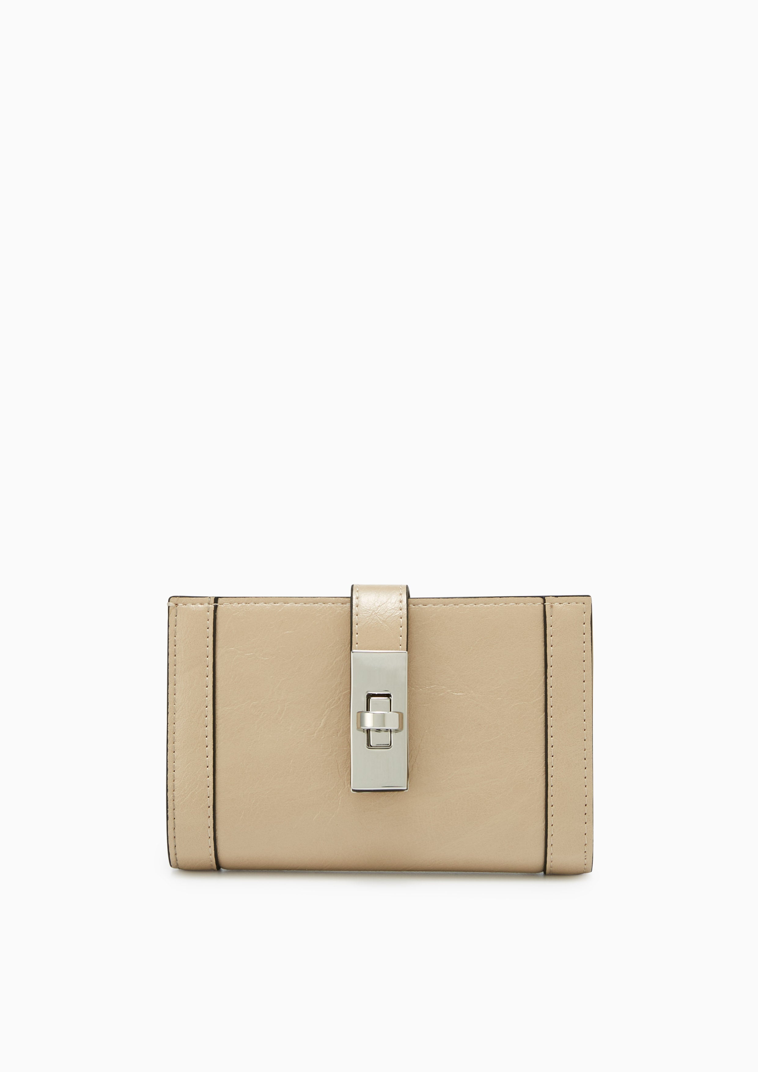 Cora Short Wallet Beige