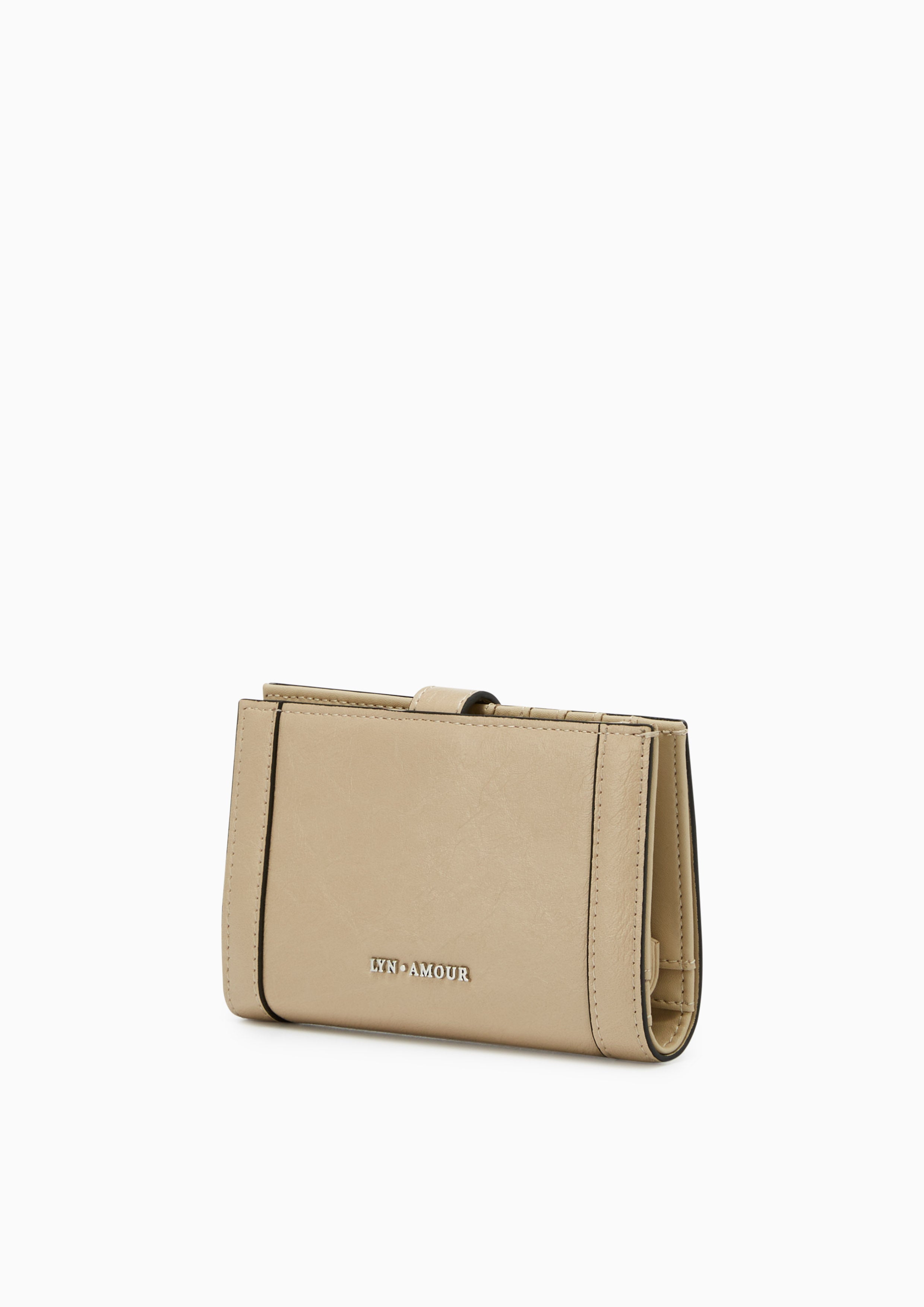 Cora Short Wallet Beige