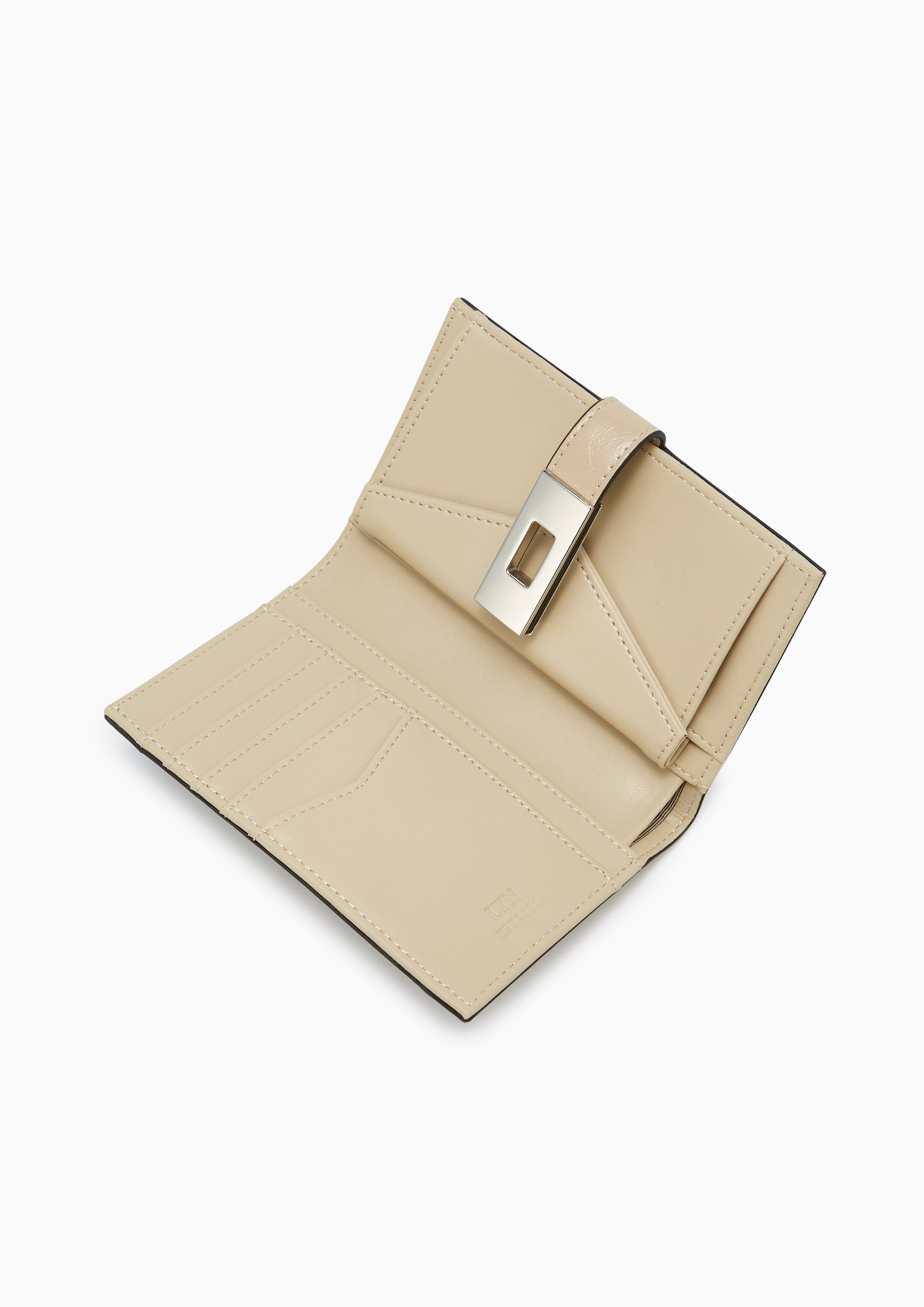 Cora Short Wallet Beige