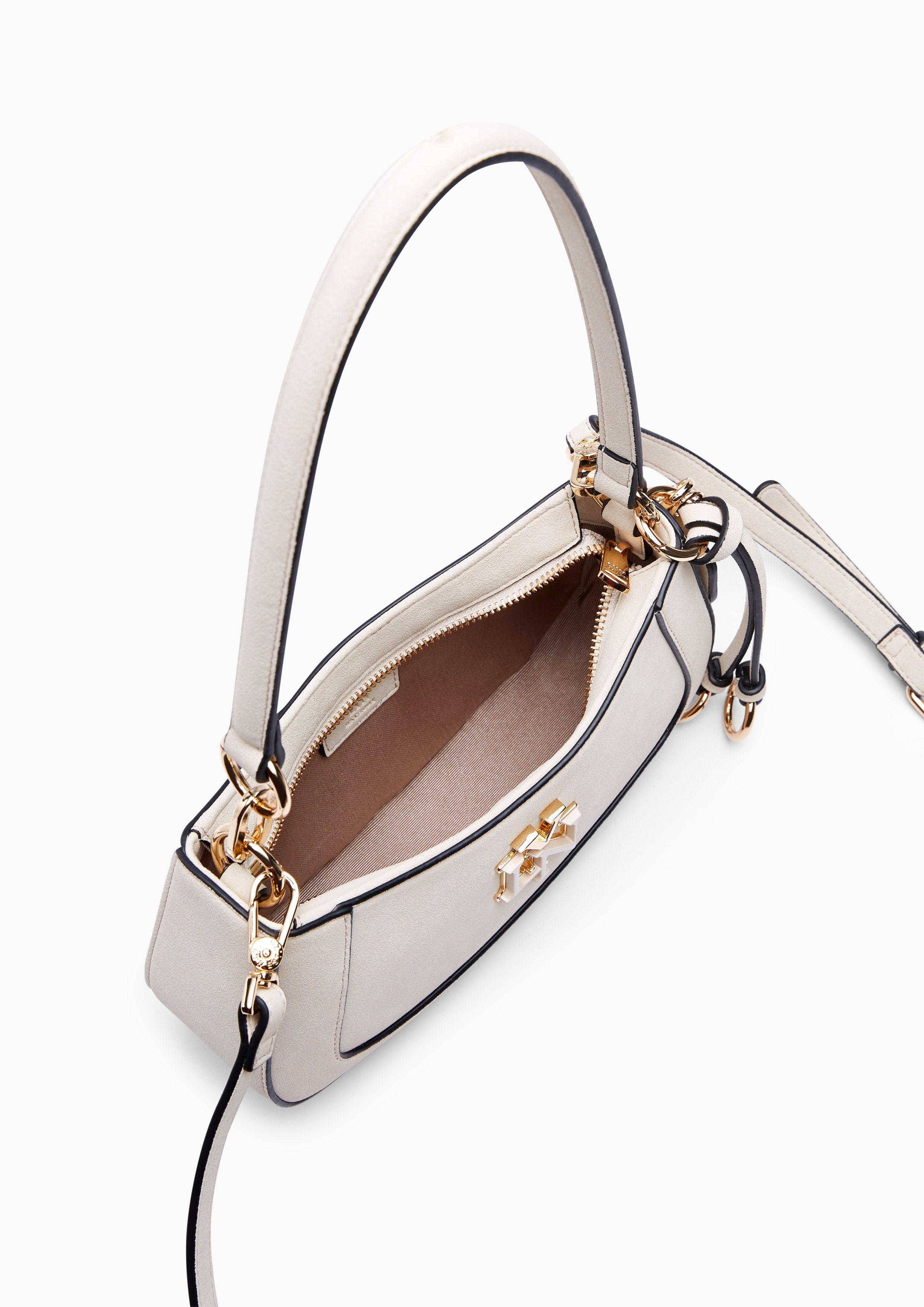 New Gastonia Rita Suede Shoulder Bag Beige