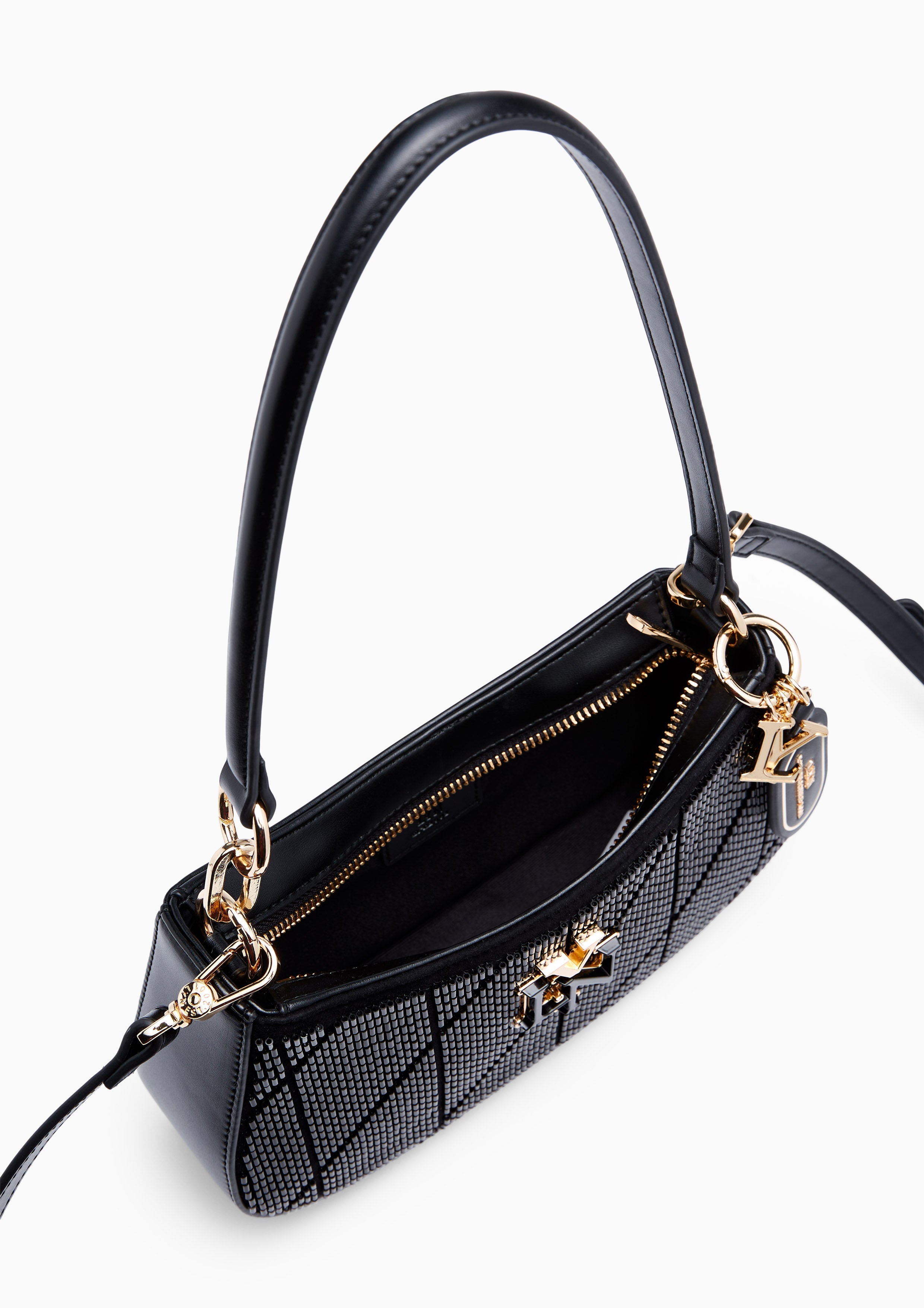 New Gastonia Rita Bead Shoulder Bag Black