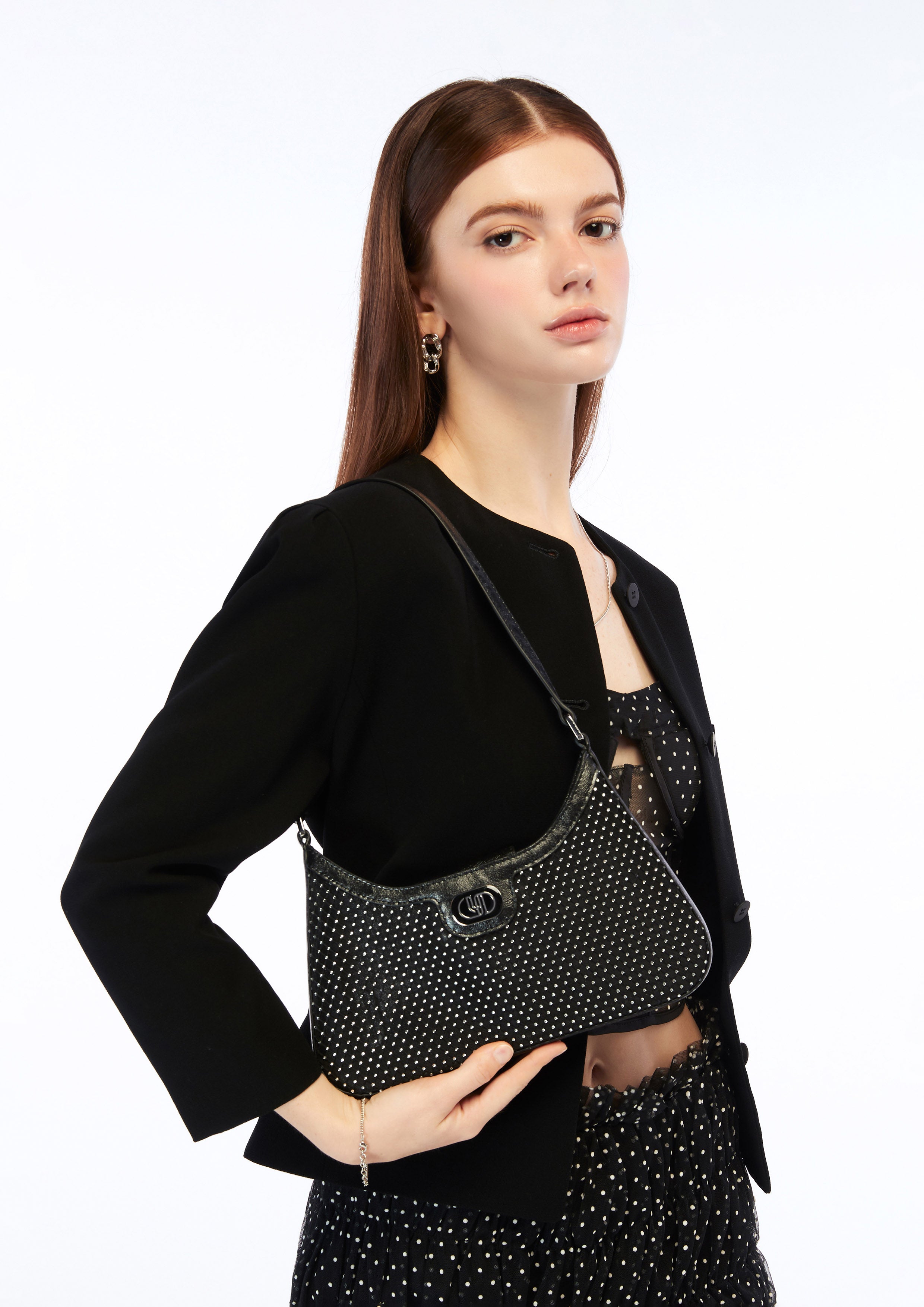 Moon Dancer M Shoulder Bag Black