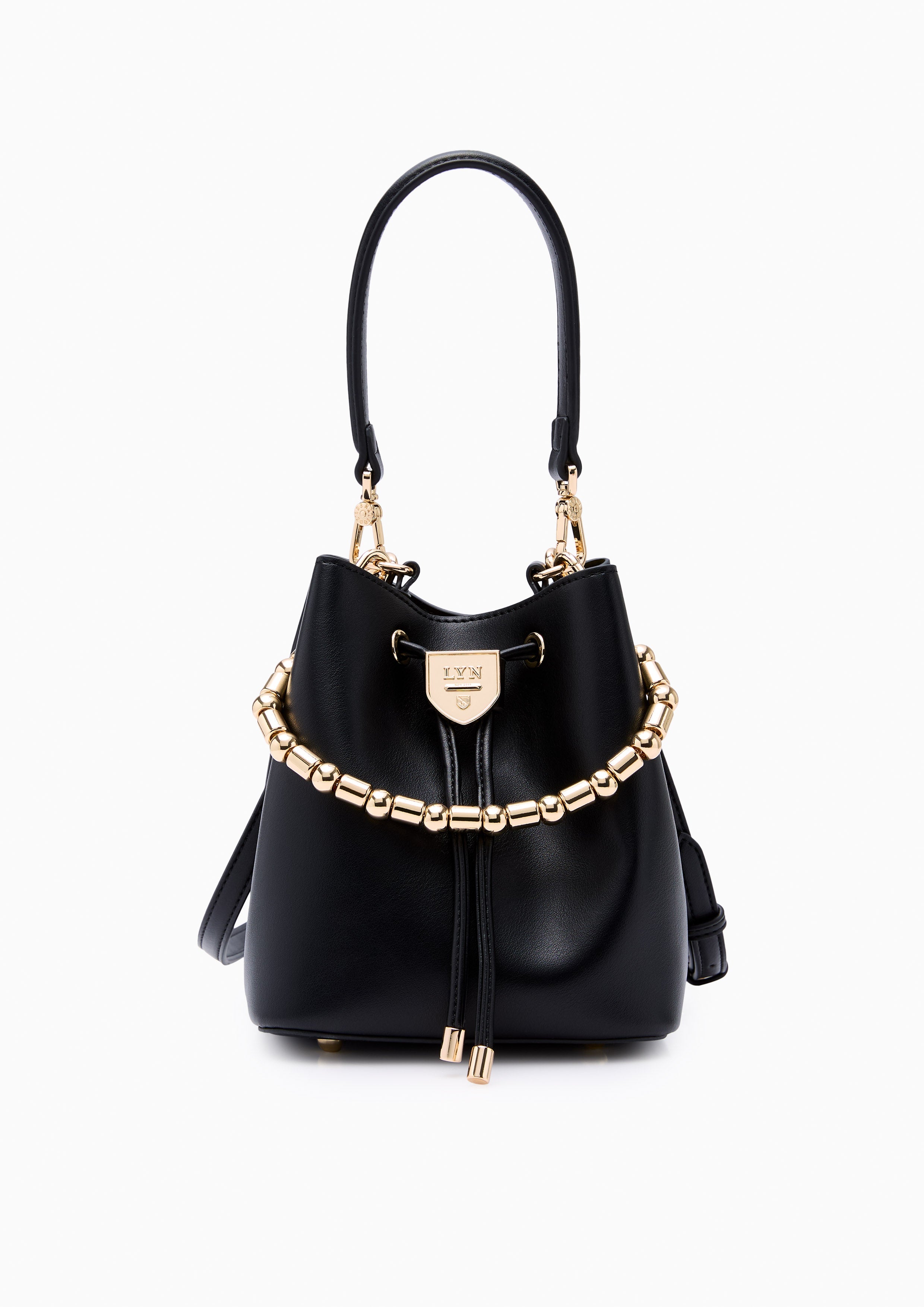 Re-Edit Gatsby Carina S Bucket Bag Black