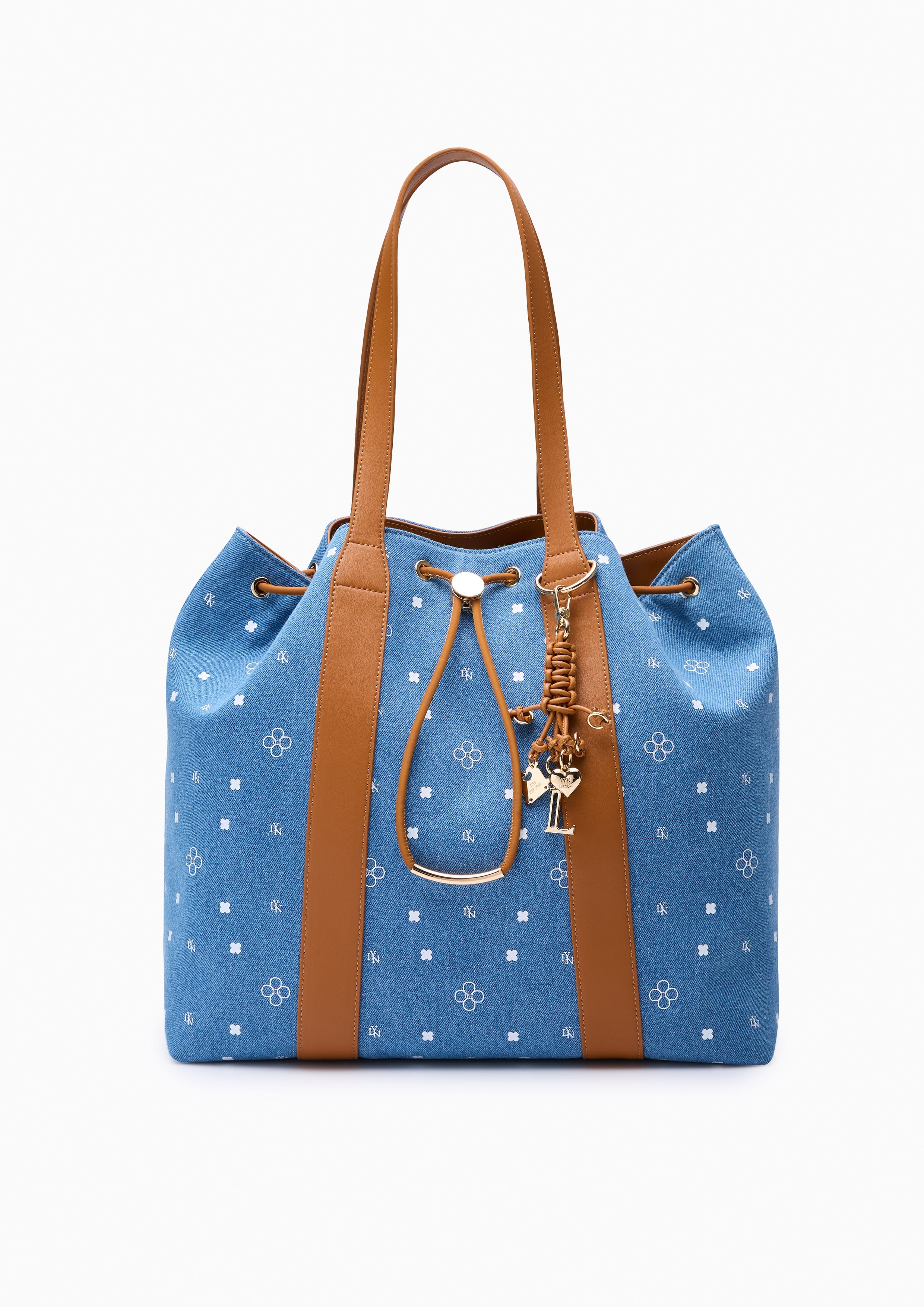 Jden Drawstring Hobo Bag Blue