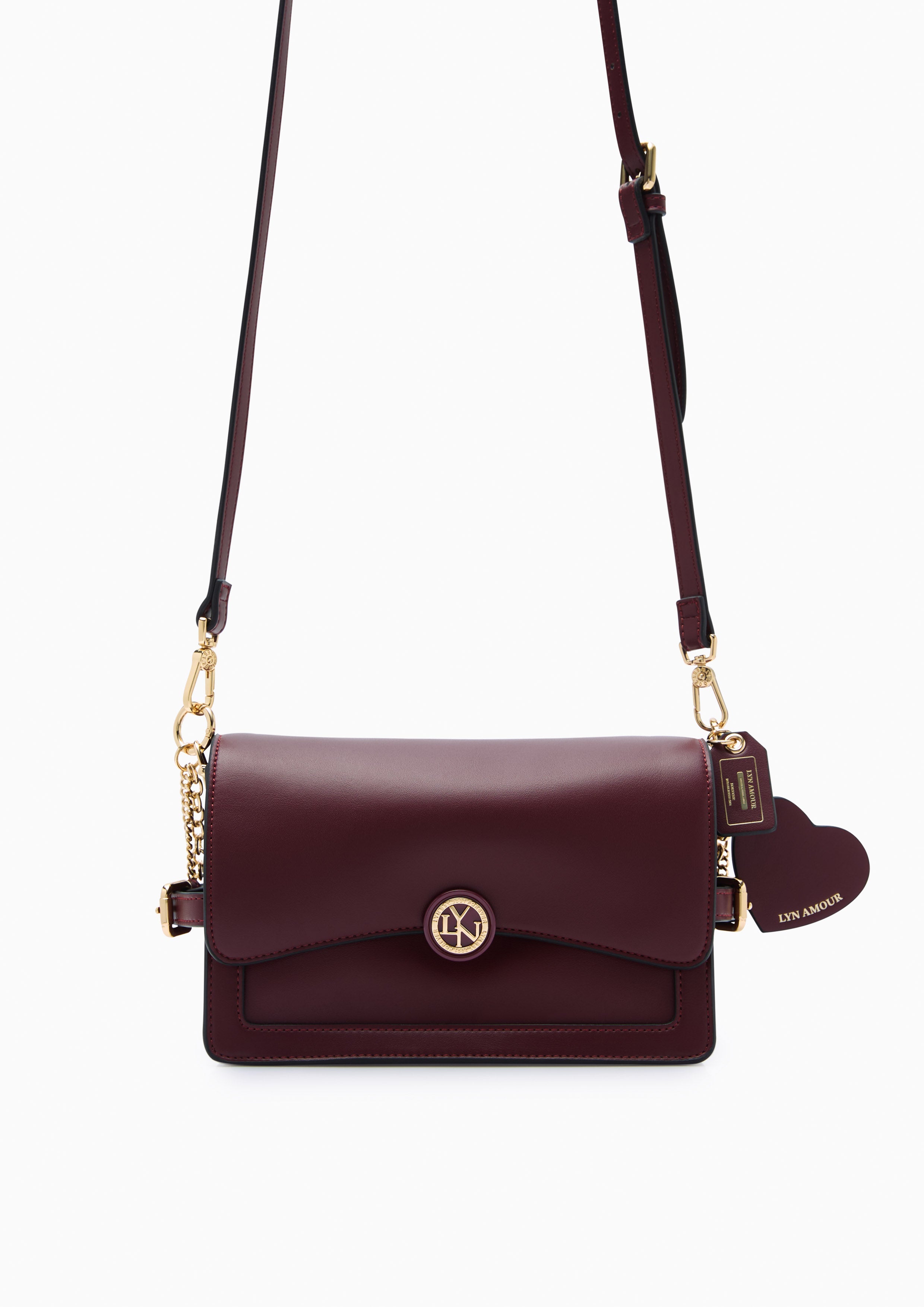 Mabel S Shoulder Bag Dark Red