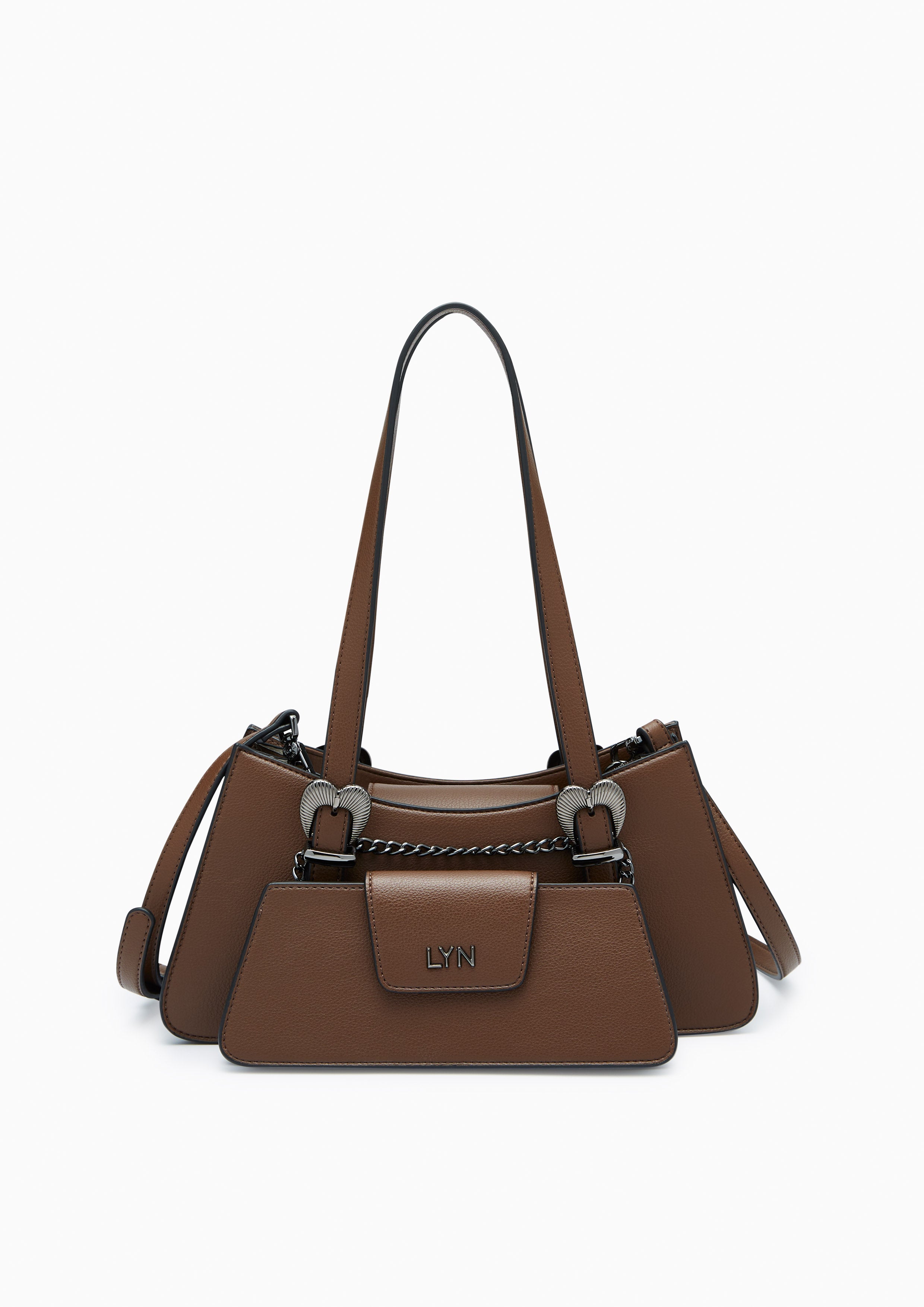Safari Shoulder Bag Dark Brown