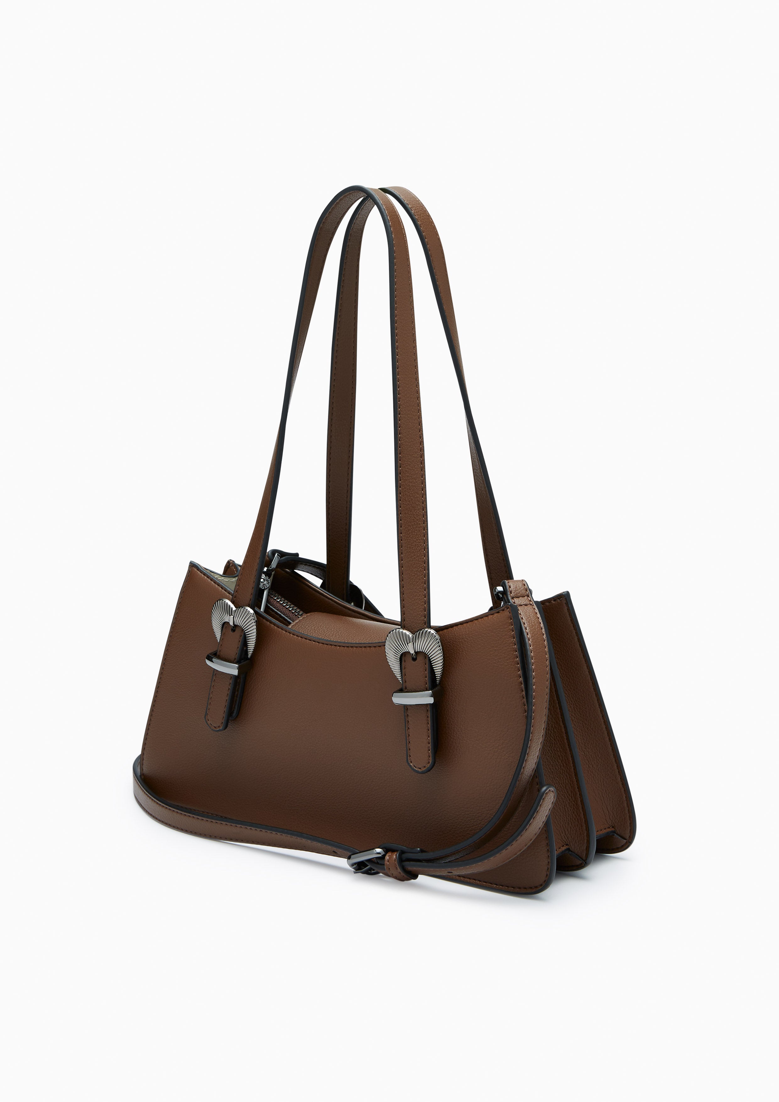 Safari Shoulder Bag Dark Brown