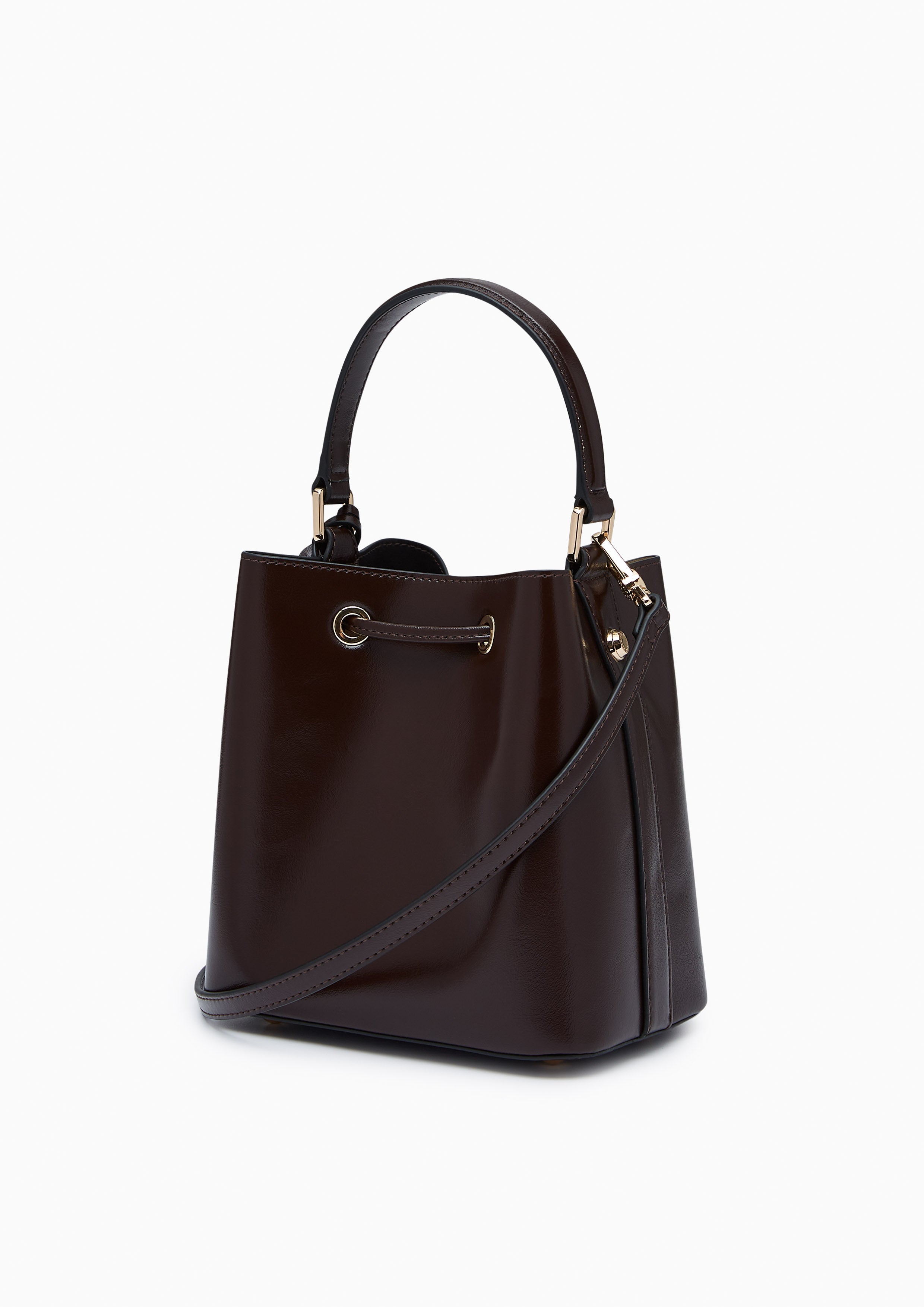 Re-Edit Carina Mustang Bucket Bag Dark Brown