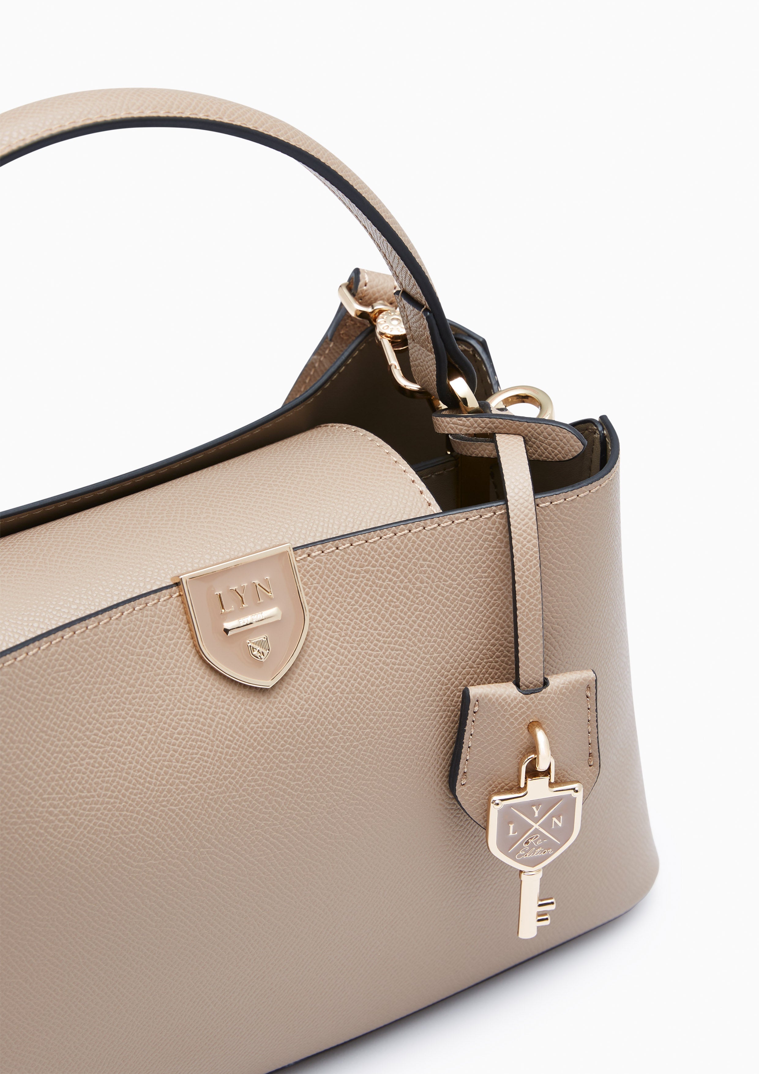 Re-Edit Amanti M Top Handle Bag Taupe