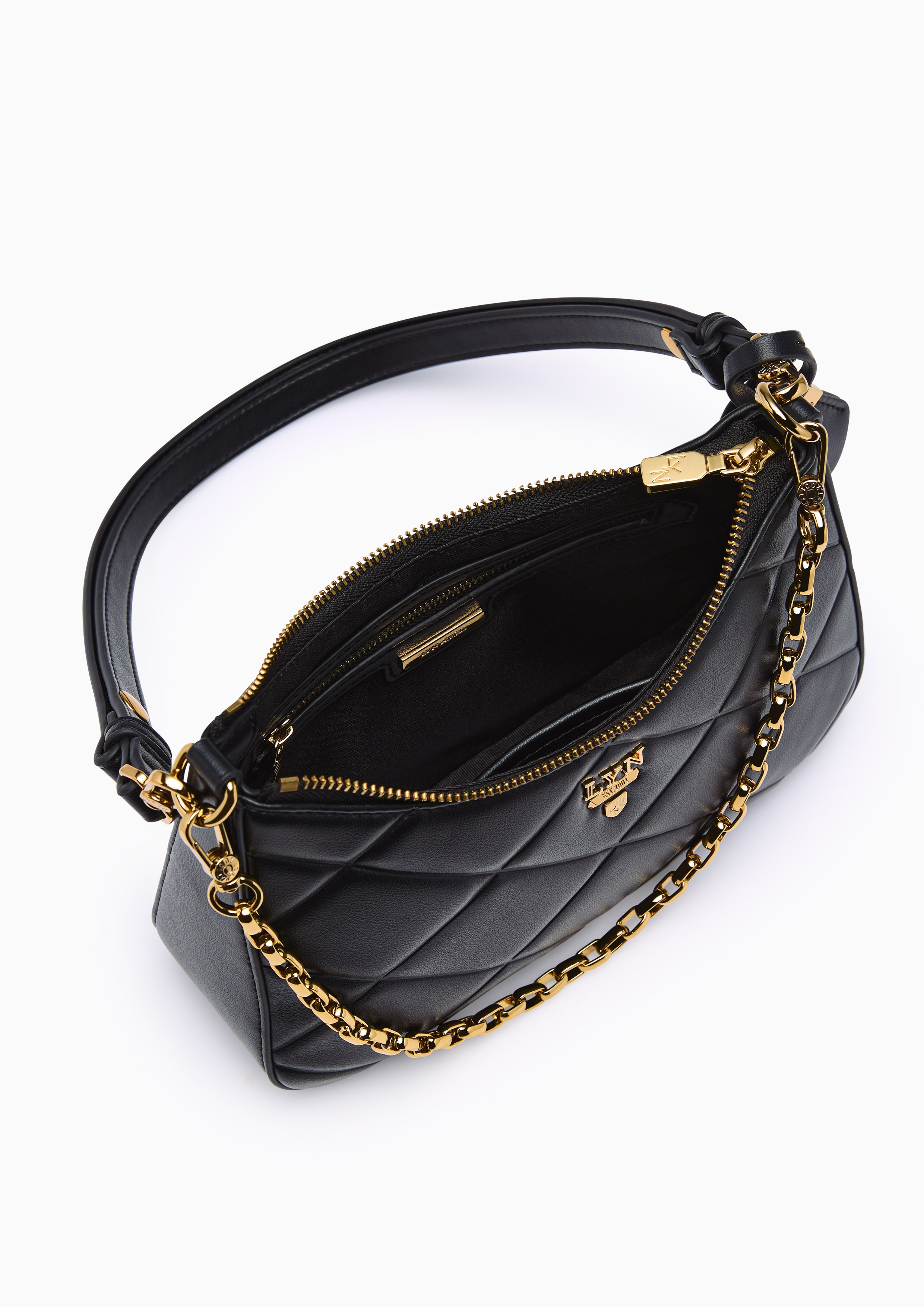 Re-Edit Rosee S Emb Shoulder Bag Black