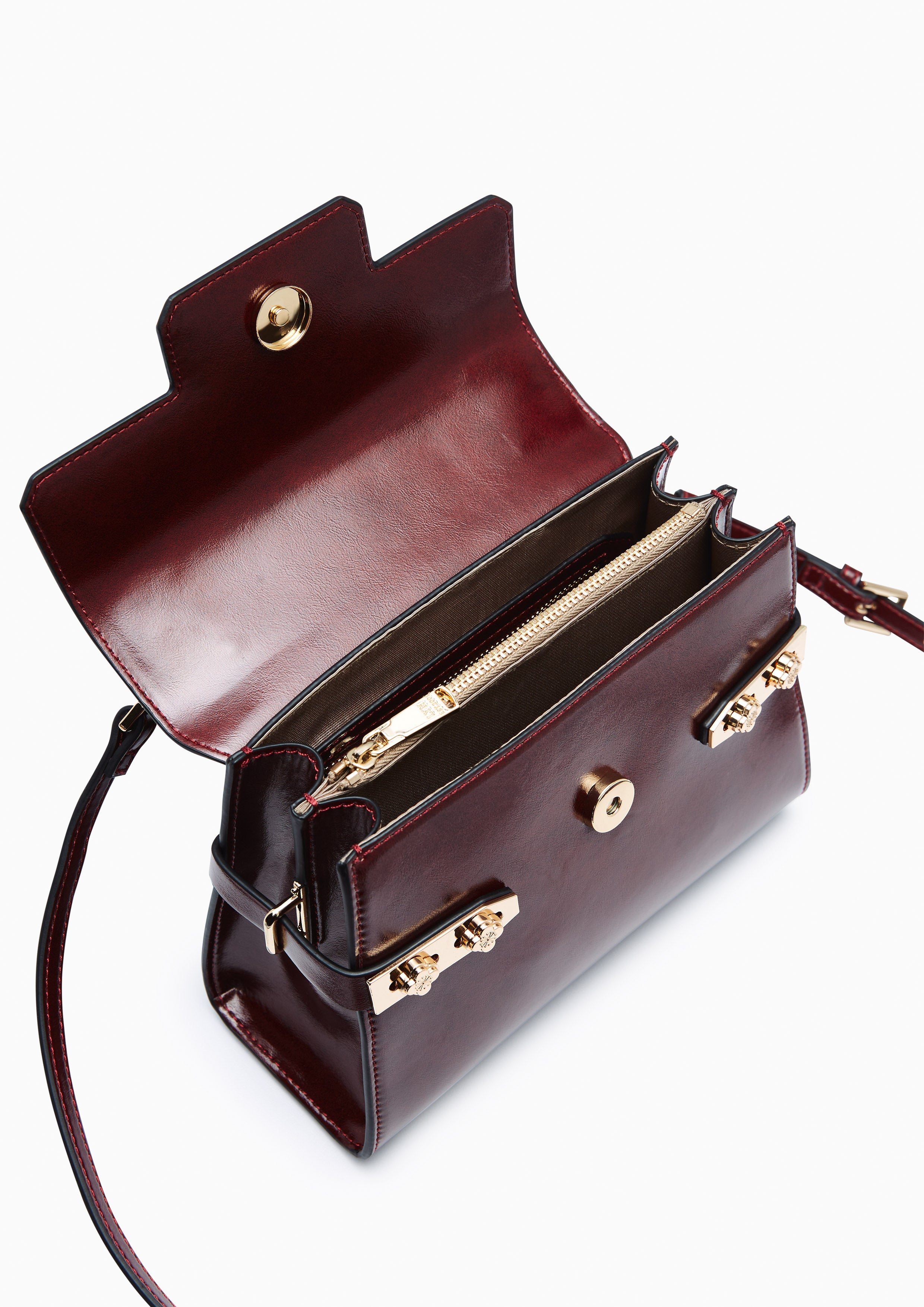 Re-Edit Bliss S Top Handle Bag Dark Red