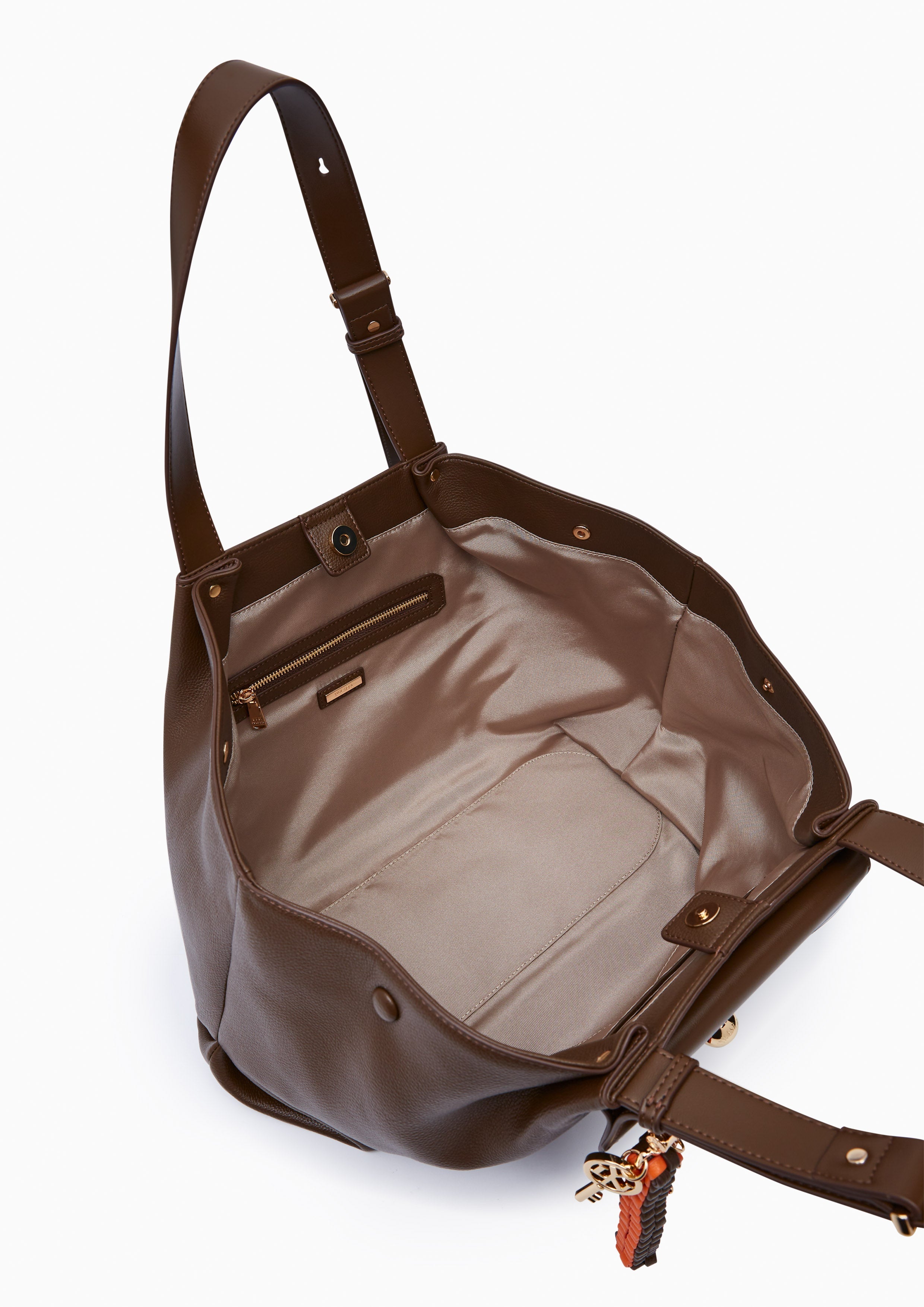 Malindi Large Tote Bag Dark Brown