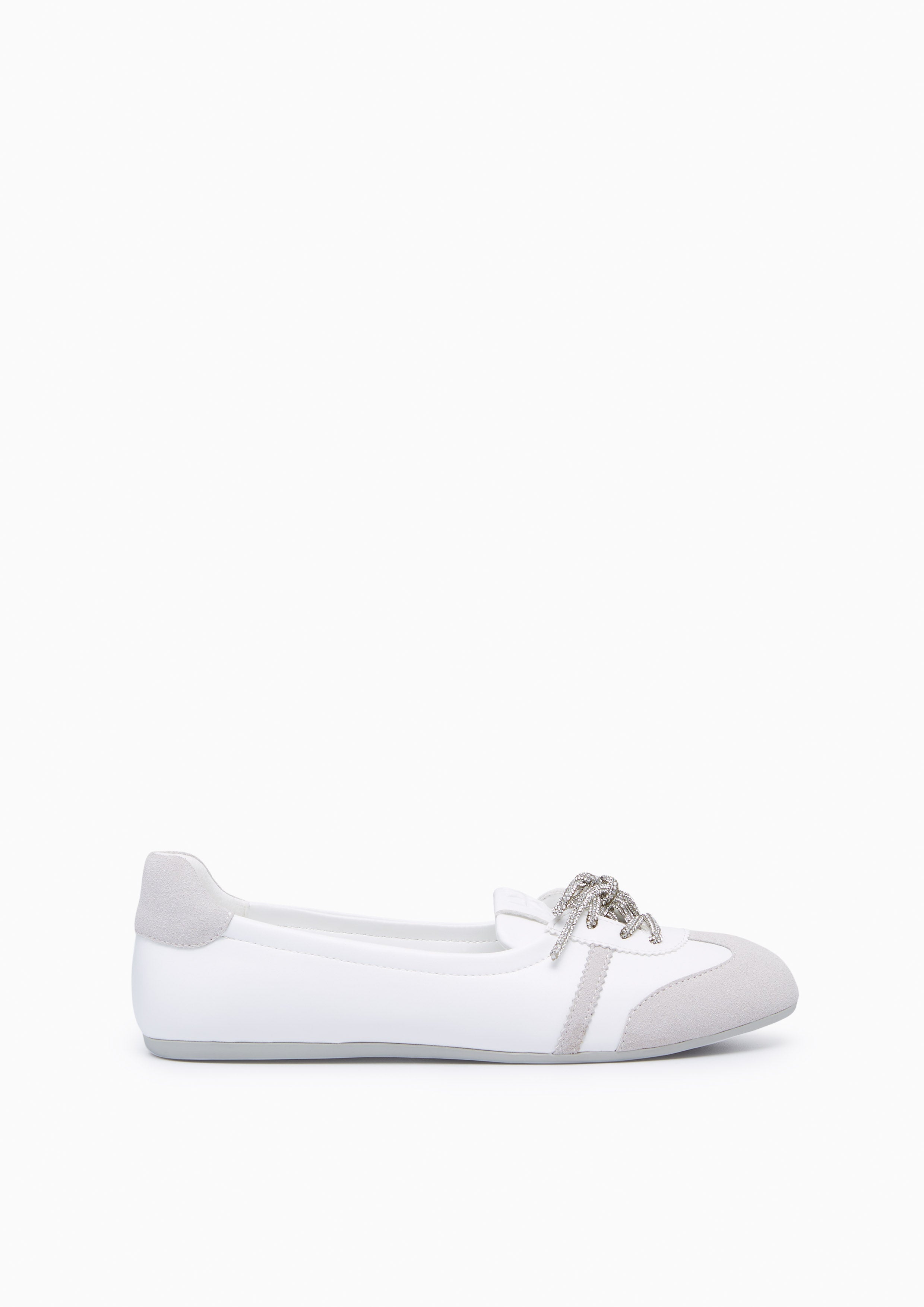 Kisso Ballet Flats White