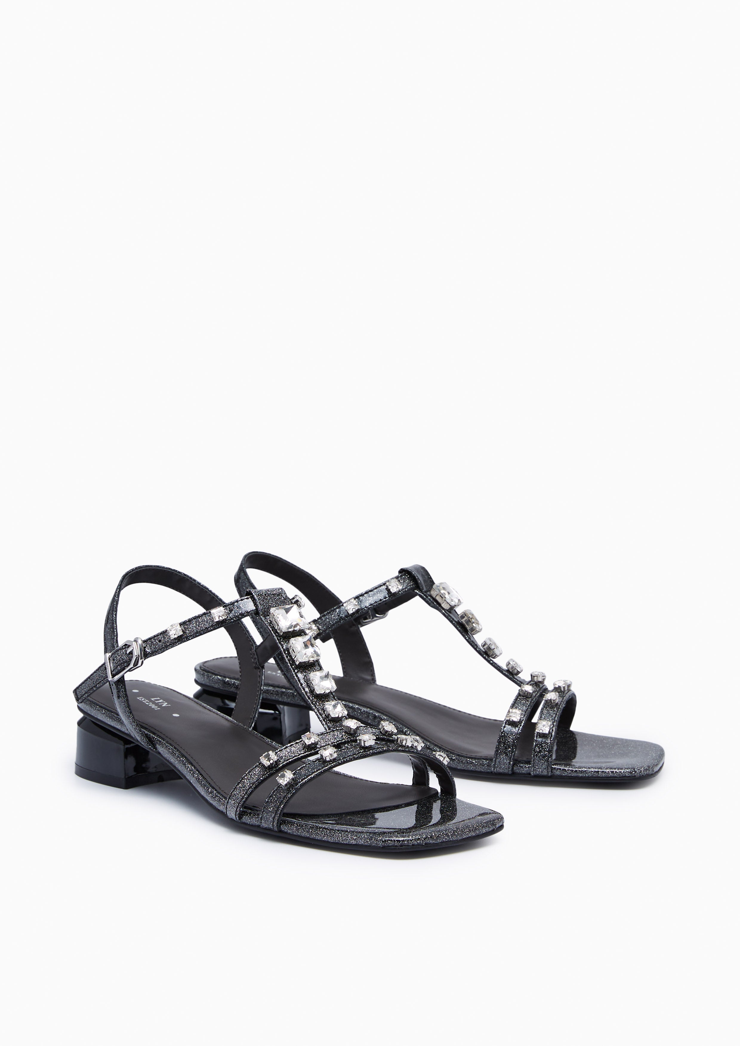 Primo Low Heel Sandals Black