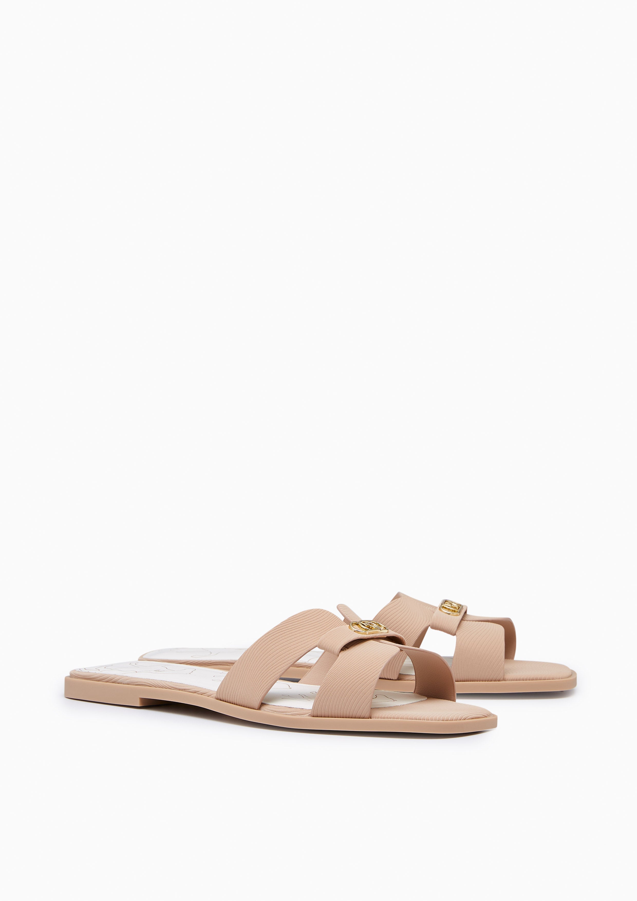 Hey Gallop Flat Sandals Beige
