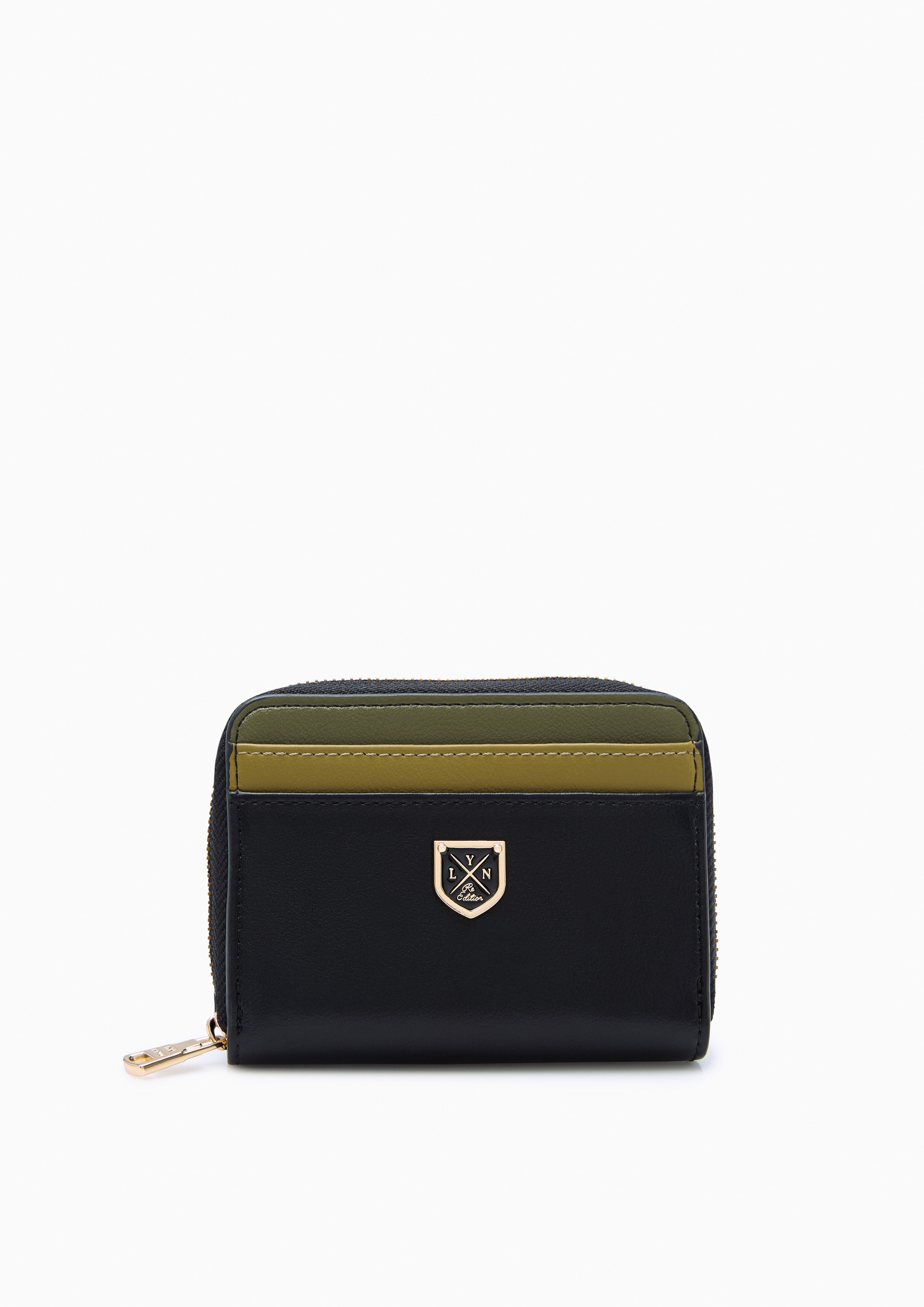 Re-Edit Mustang Short Zip Wallet Black