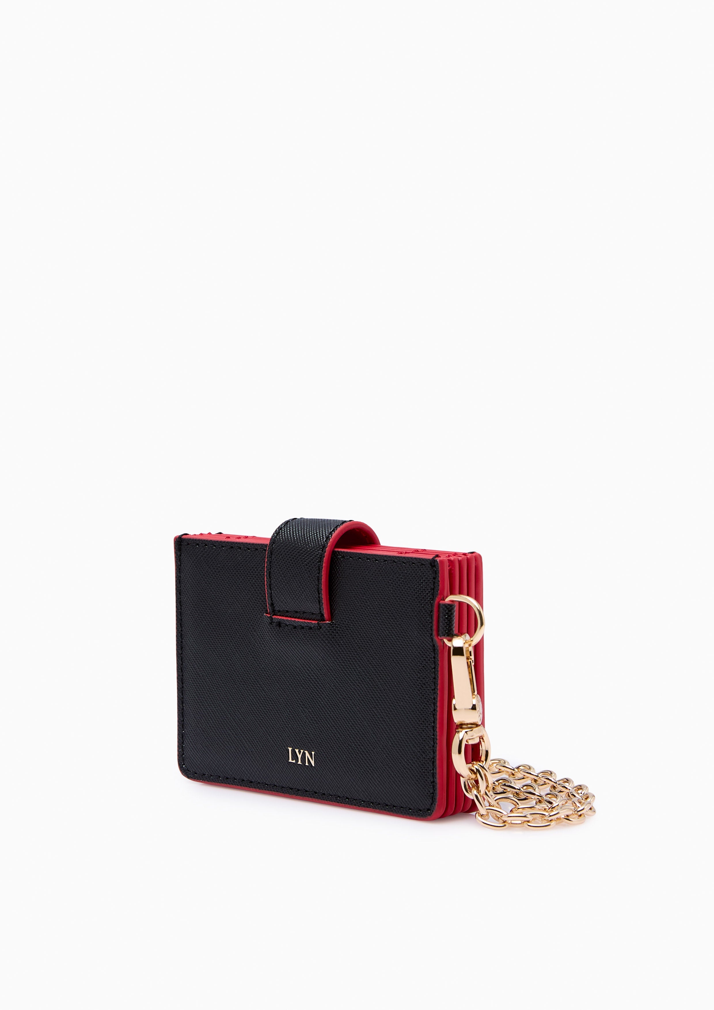 Re Love Card Wallet On Chain Black