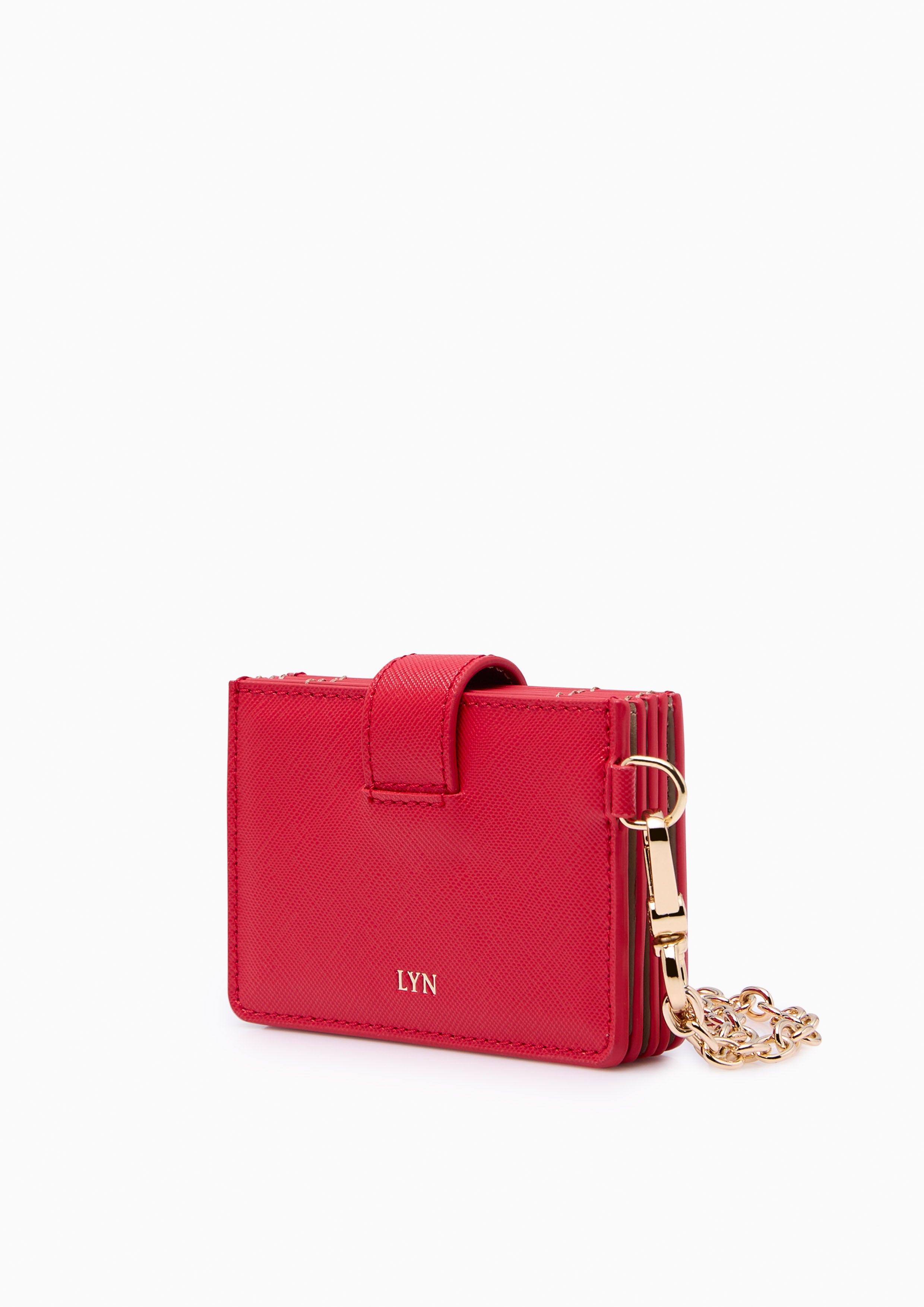 Re Love Card Wallet On Chain Red