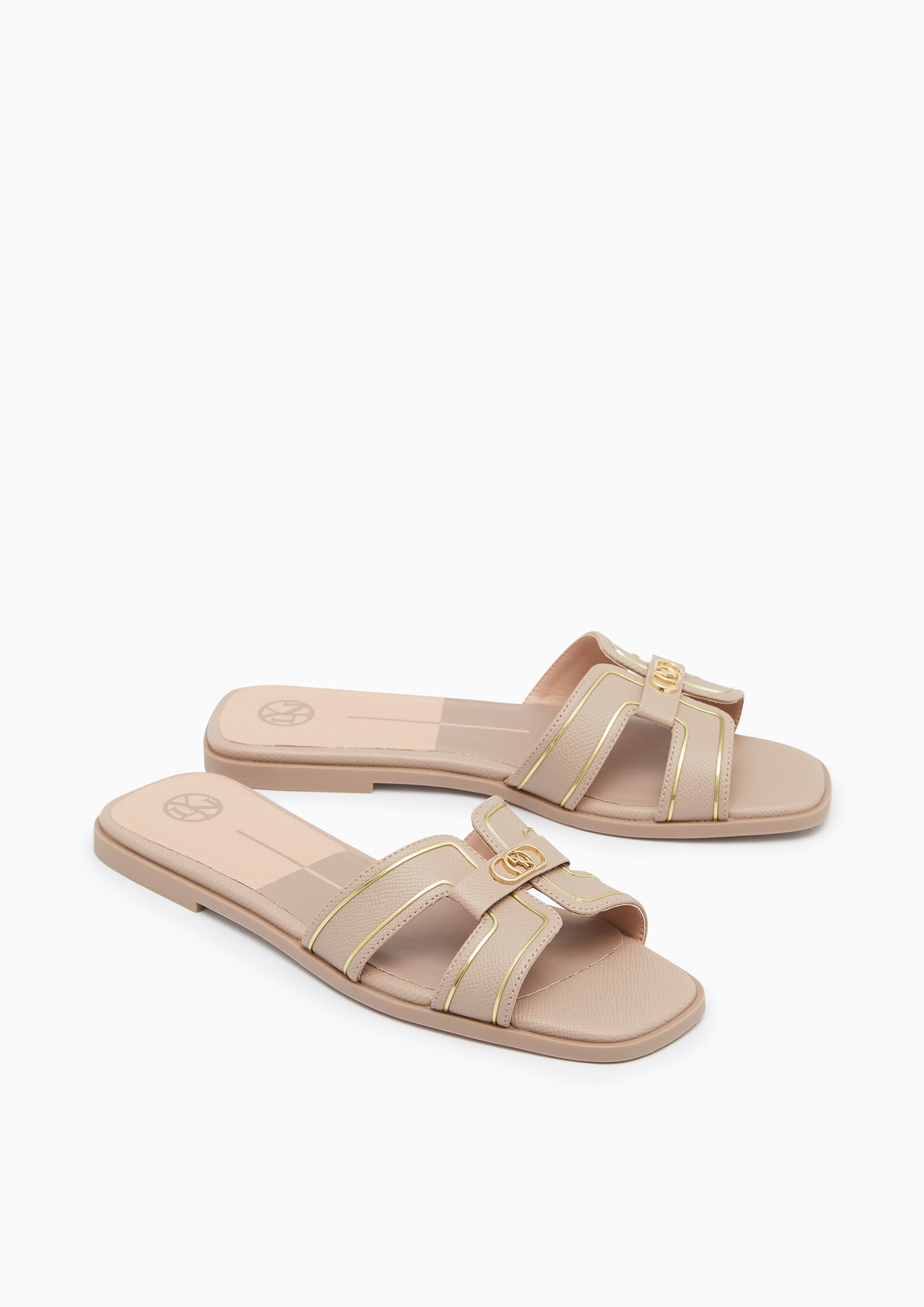 Hey Flat Sandals Taupe