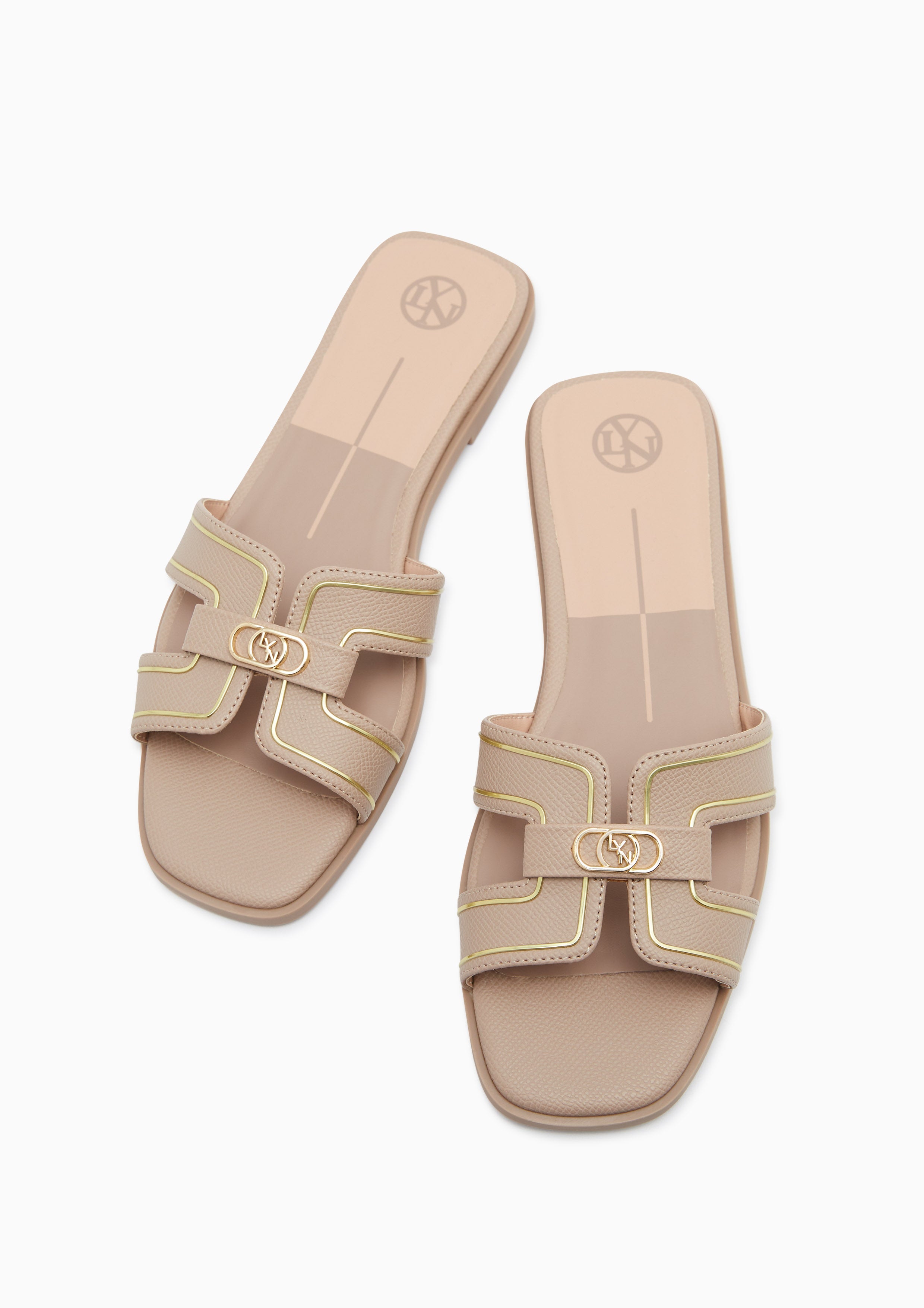 Hey Flat Sandals Taupe