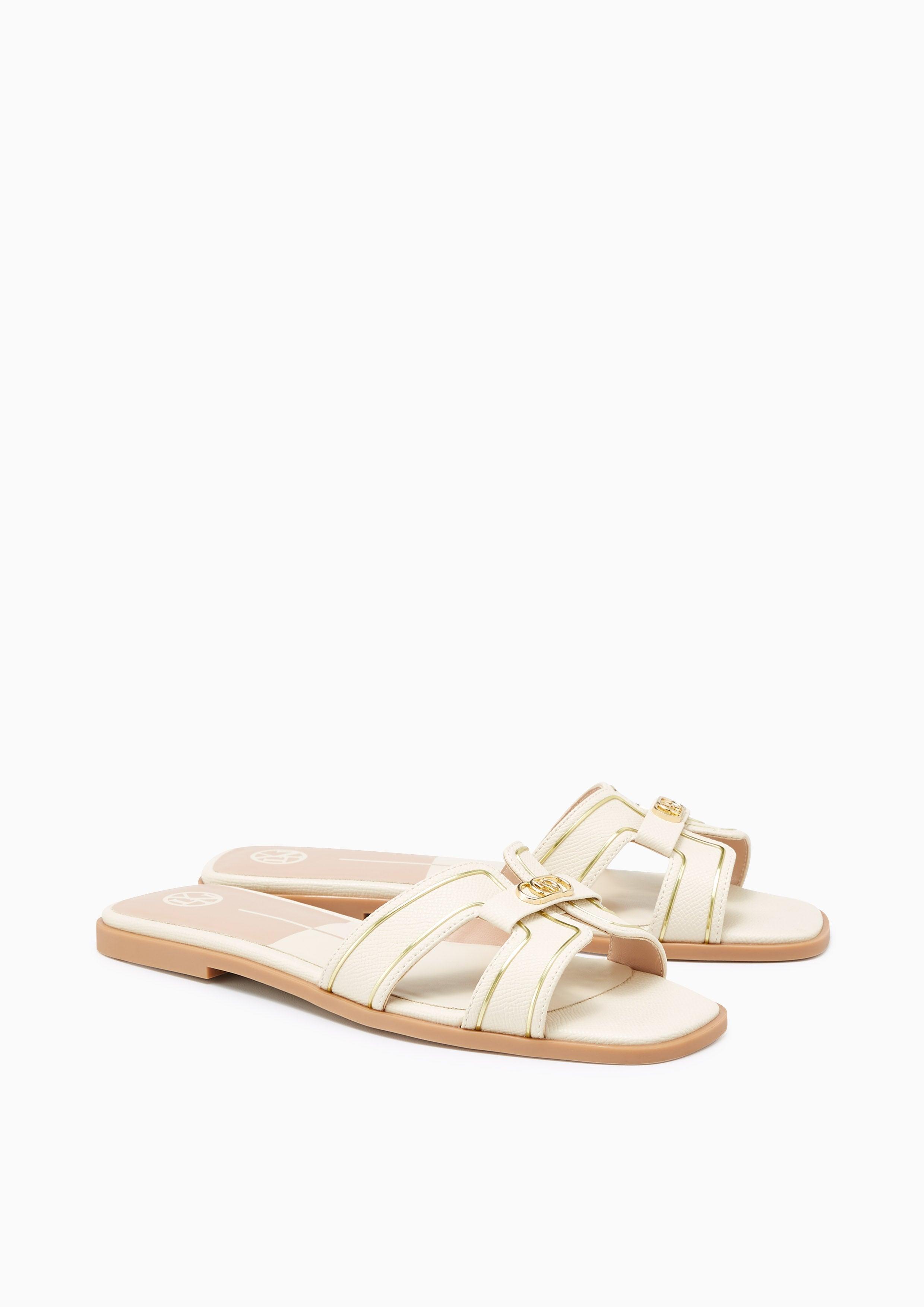 Hey Flat Sandals Ivory