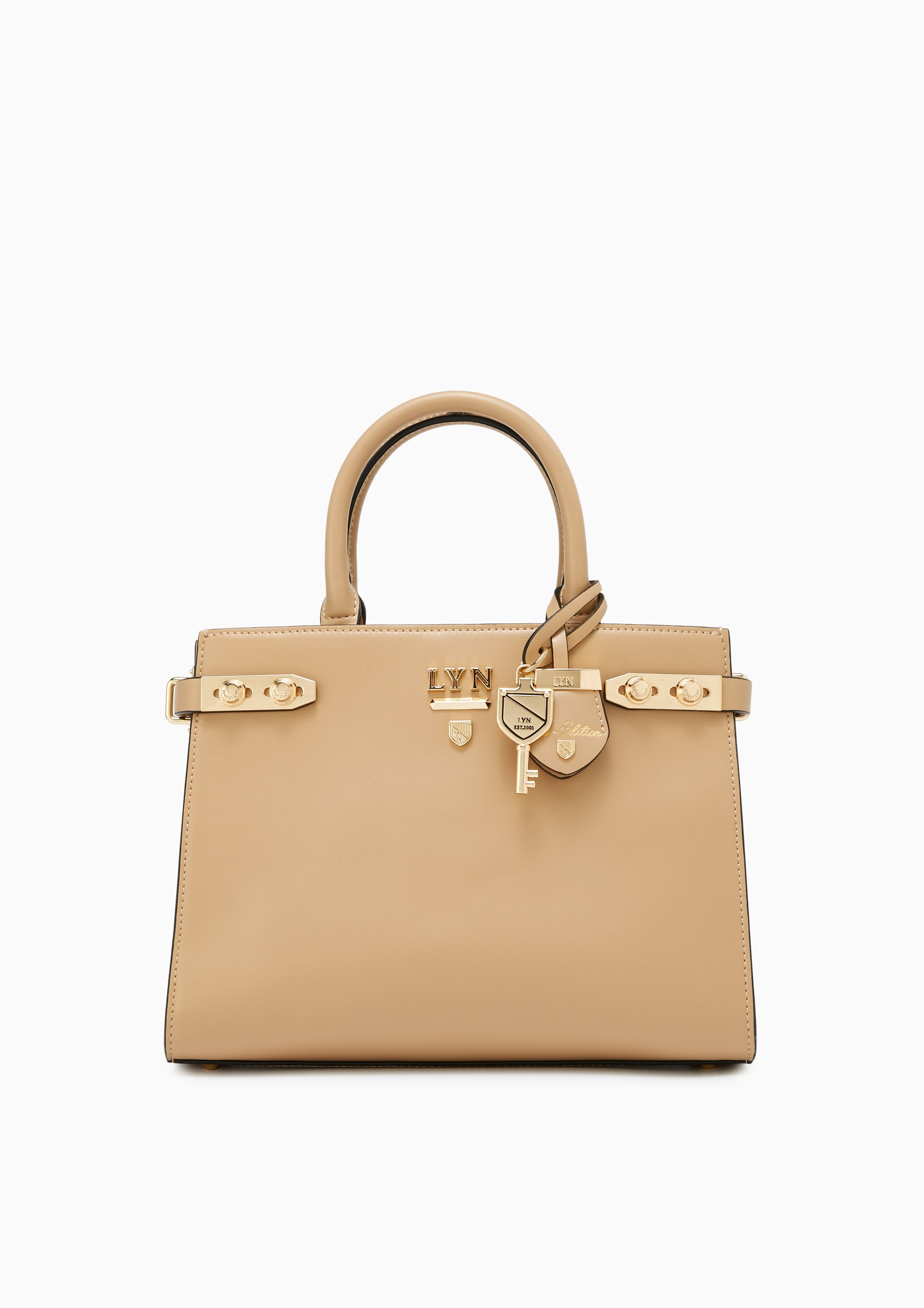 Fineness Re-Edit L Top Handle Bag Beige