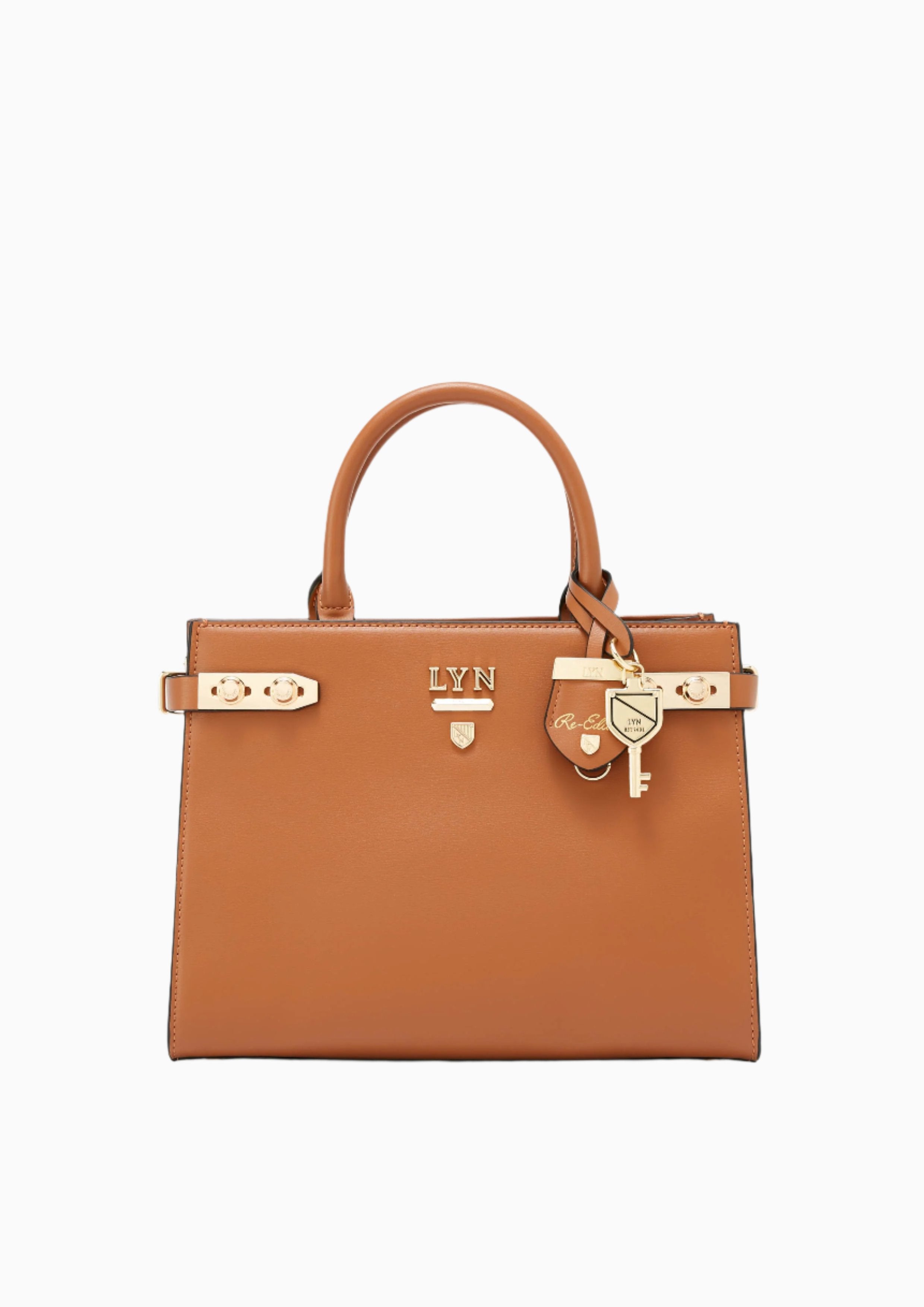 Fineness Re-Edit L  Handbag Brown