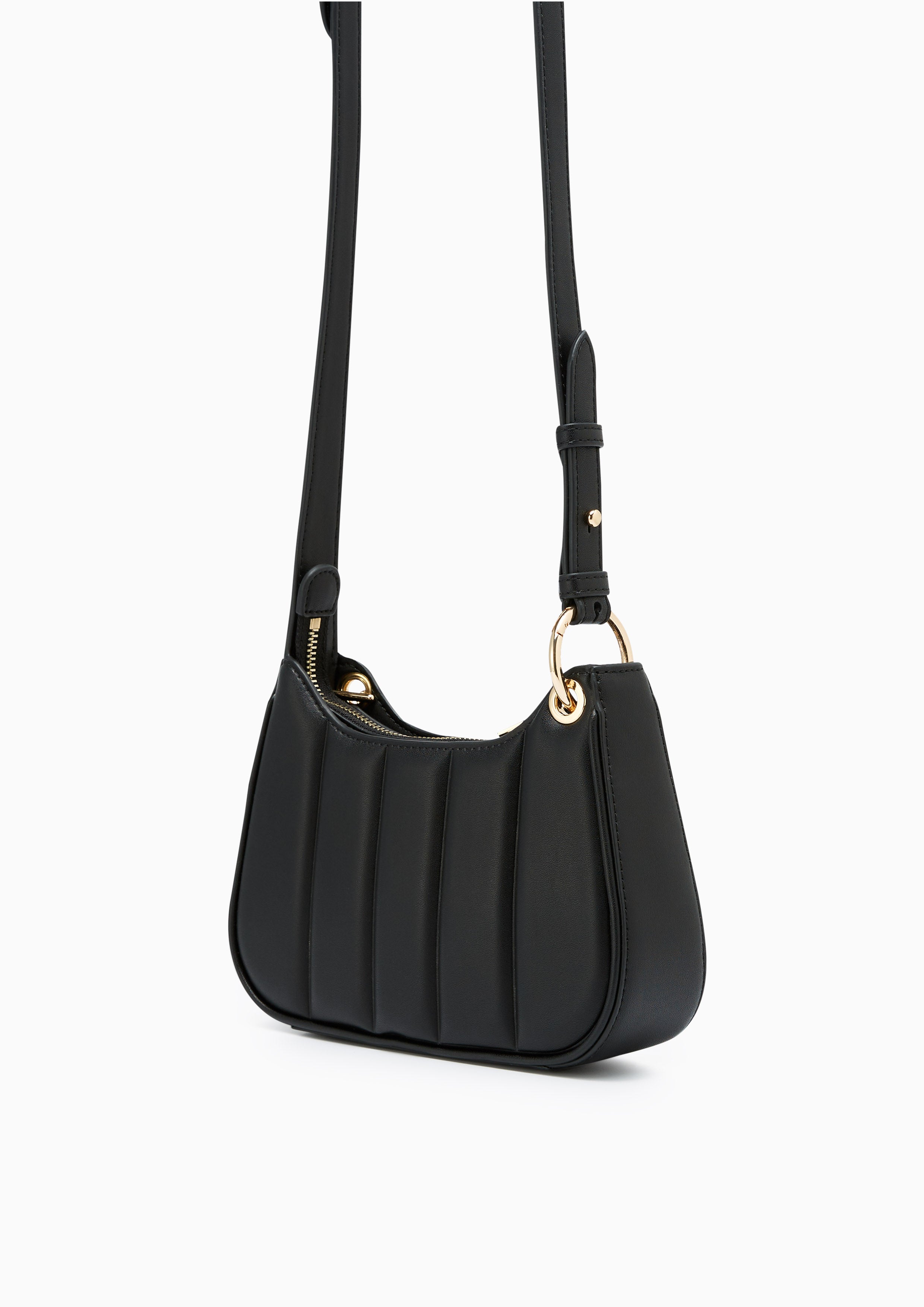 Patti Saddle Crossbody Bag Black