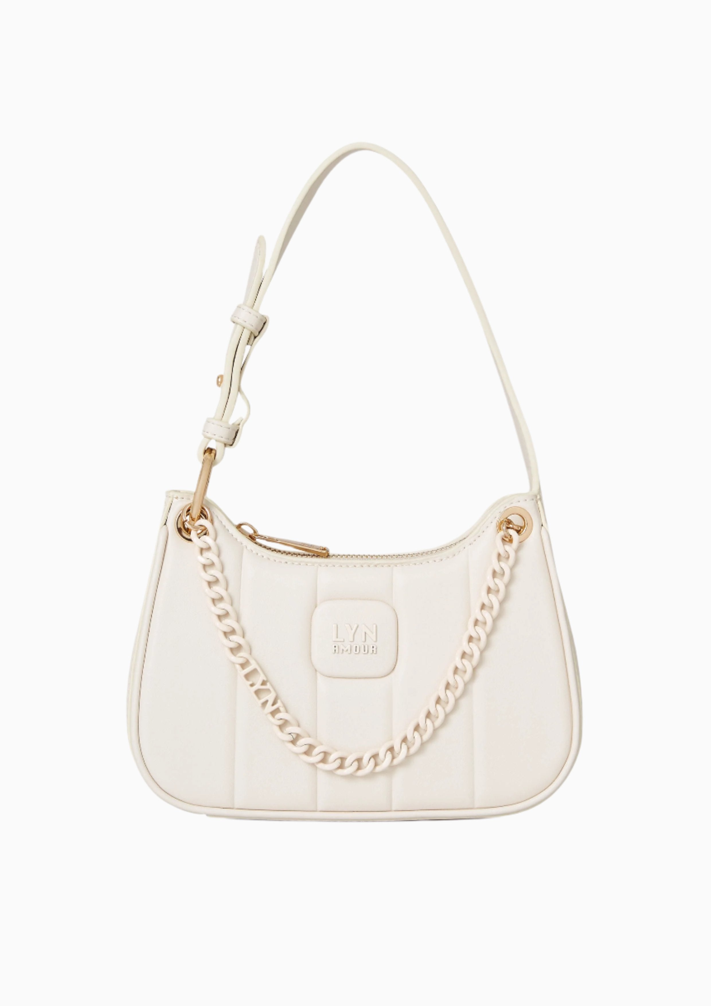 Patti Saddle Crossbody Bag Ivory