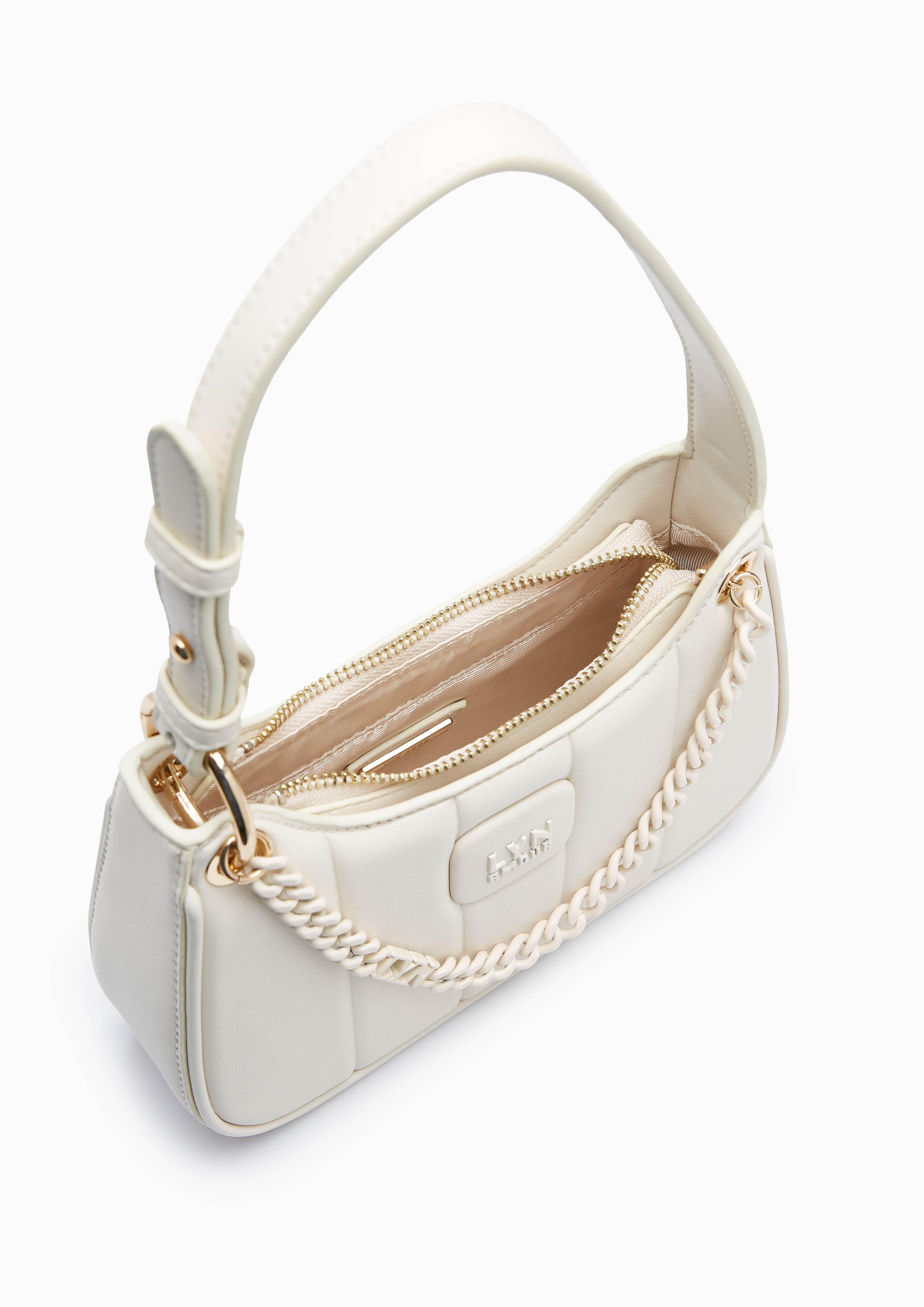 Patti Saddle Crossbody Bag Ivory