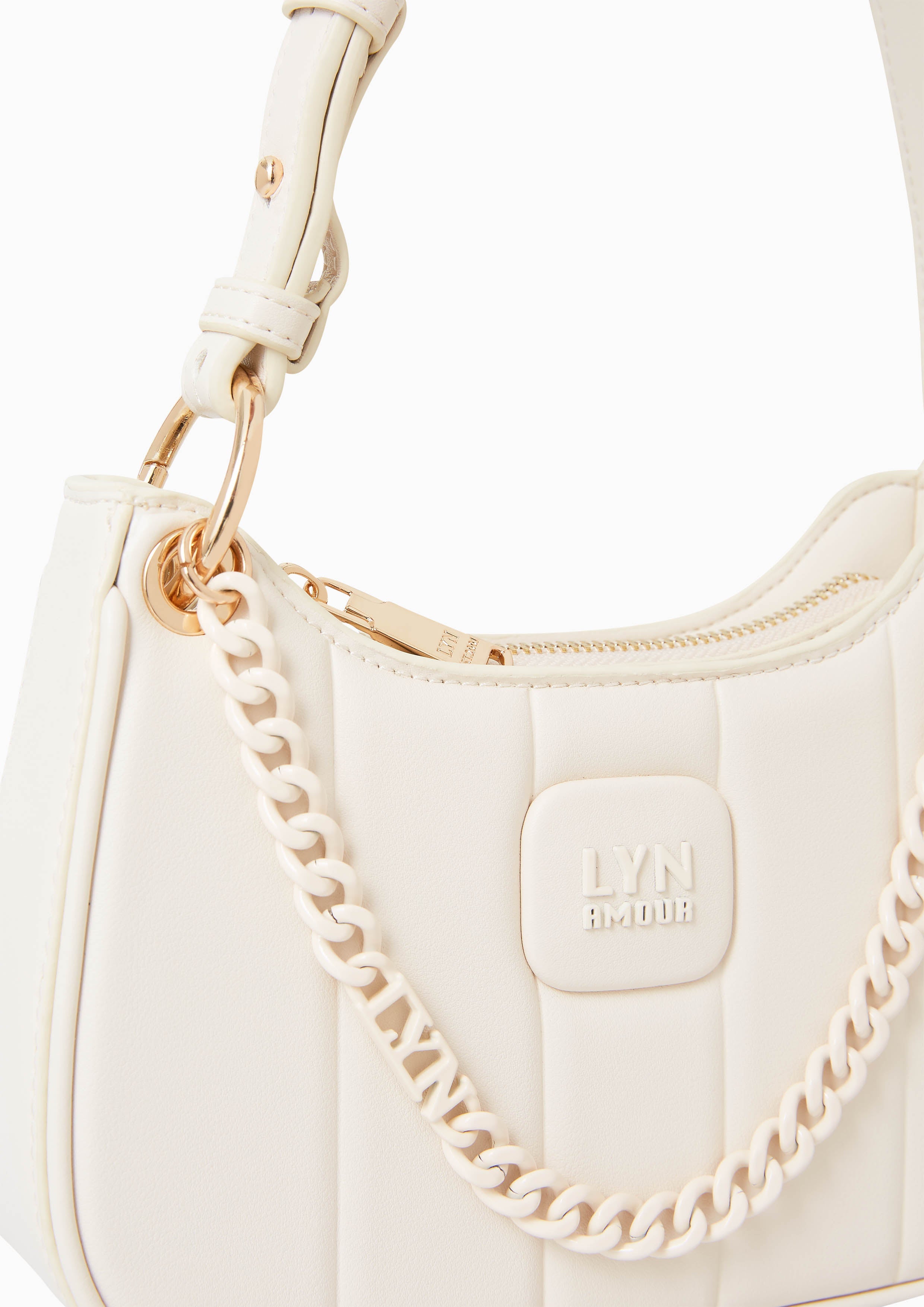 Patti Saddle Crossbody Bag Ivory