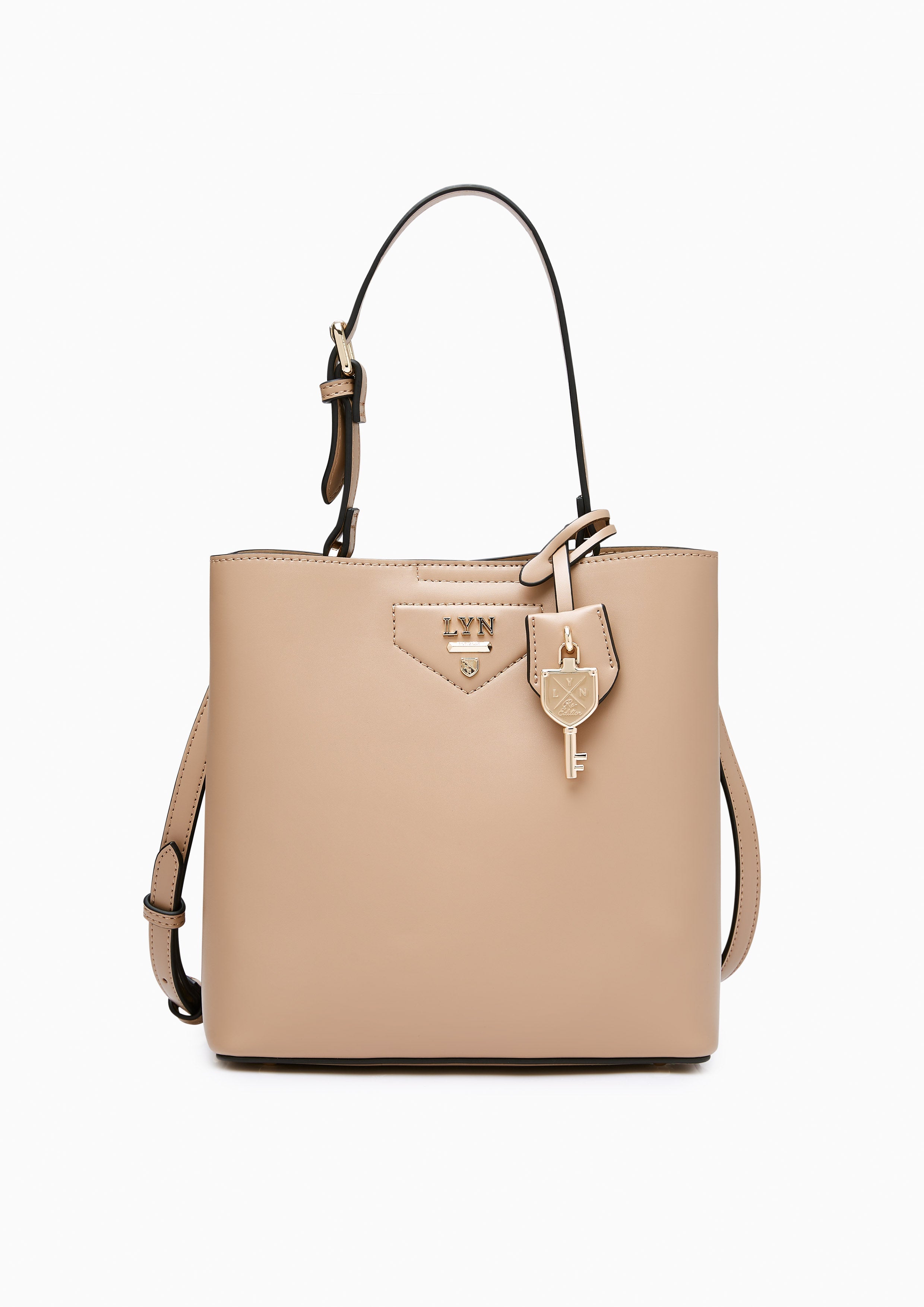 Astraea M Bucket Bag Beige