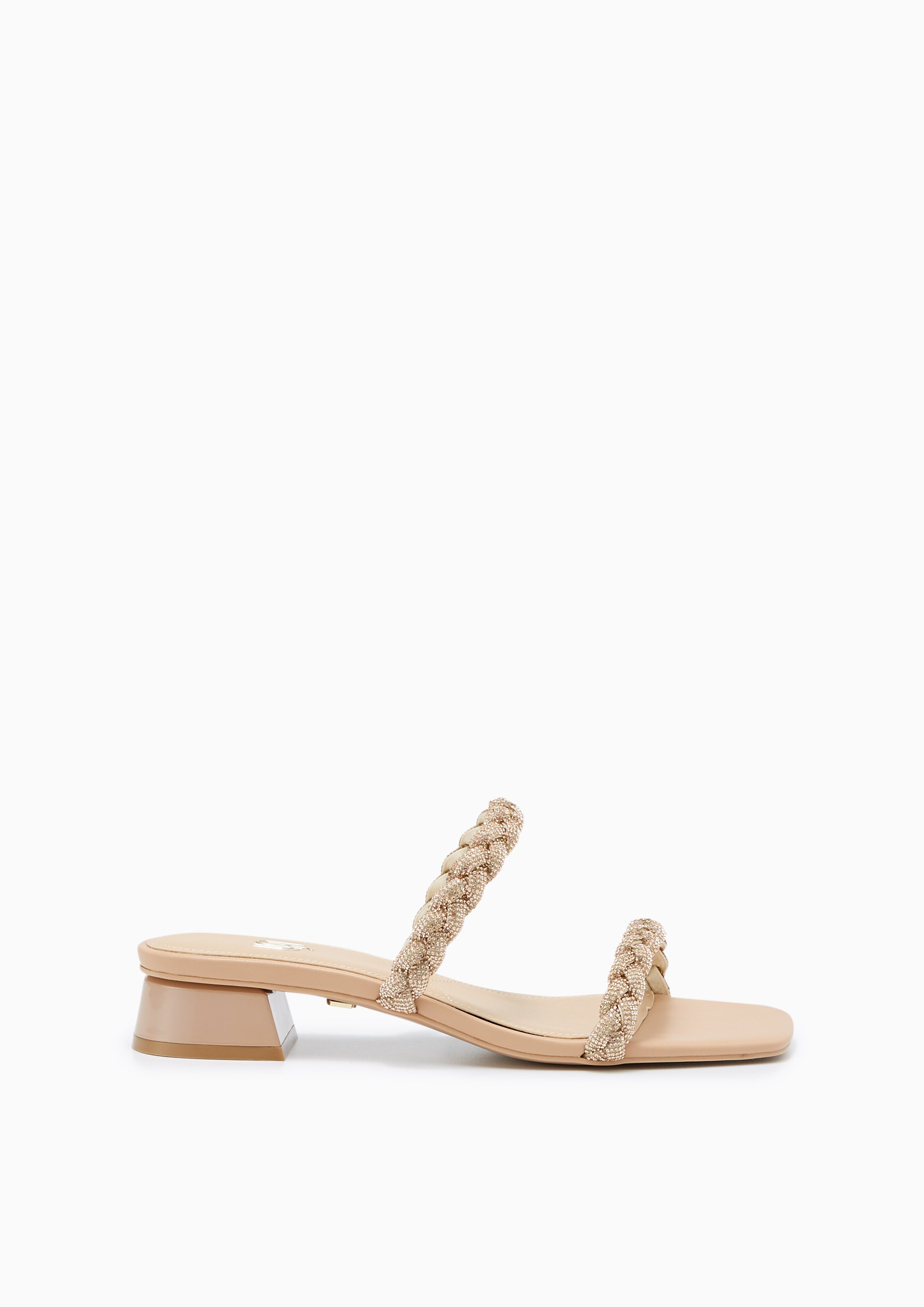 Promise Infinite Low Heel Sandals Beige