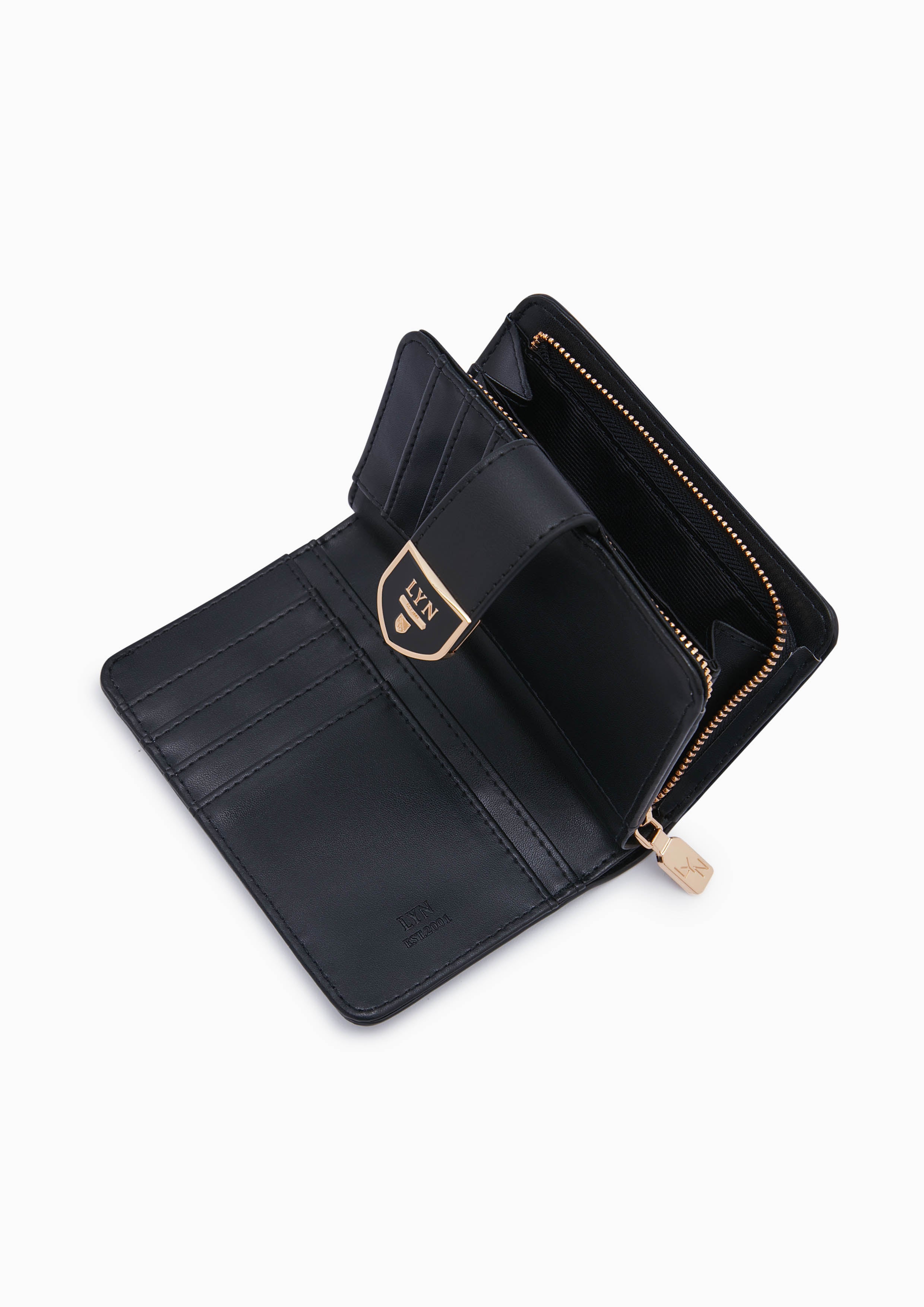 Athella Semi Short Wallet Black