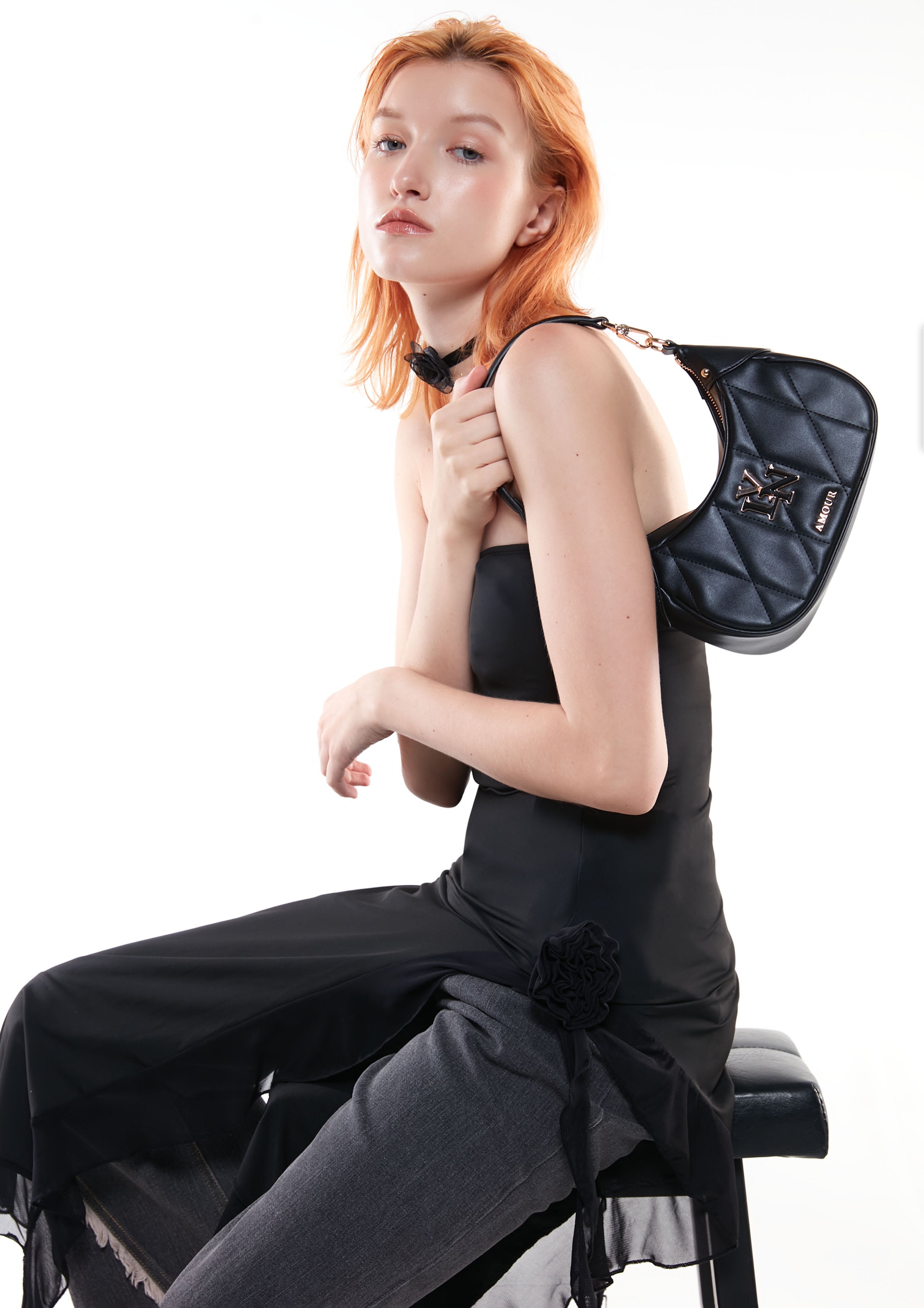 Gaston S Shoulder Bag Black