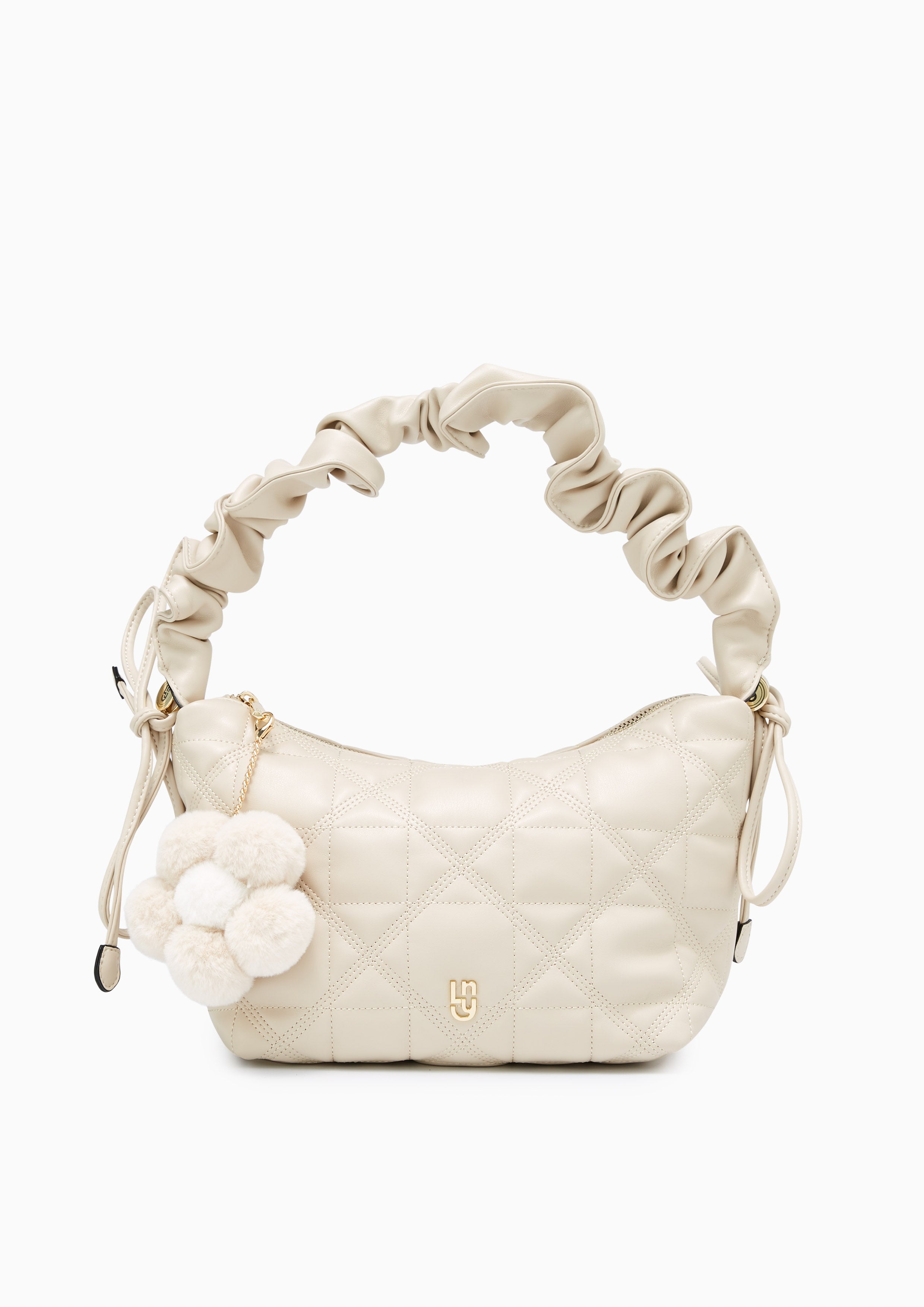 Nadena Mini Hobo Shoulderbag Beige