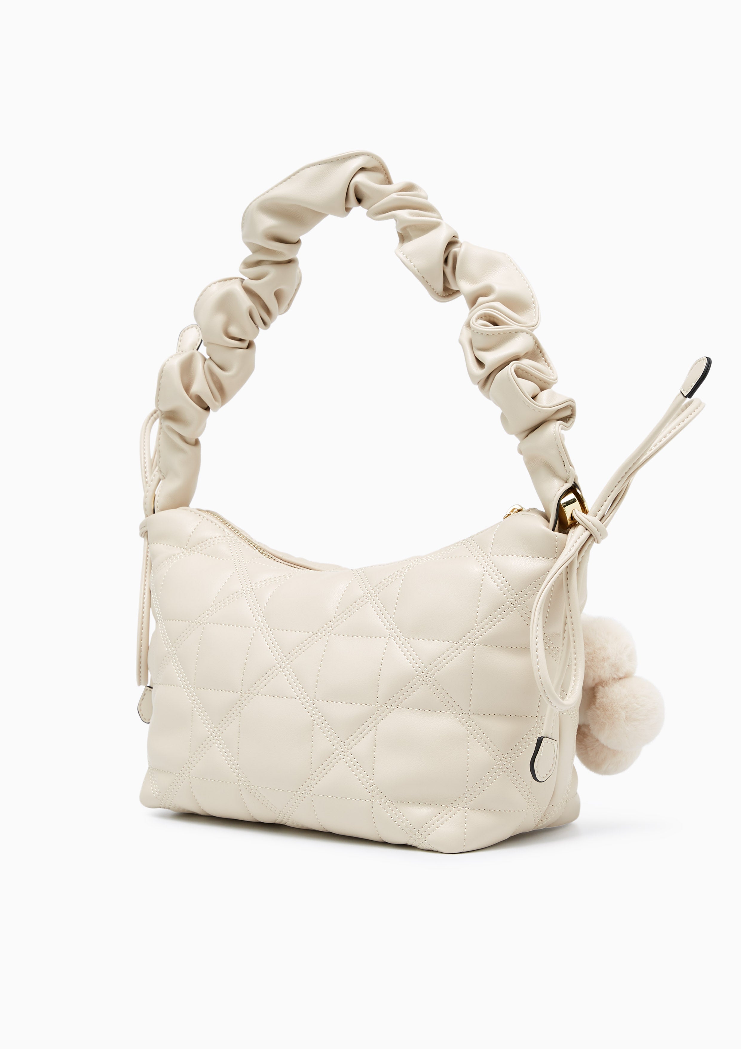 Nadena Mini Hobo Shoulderbag Beige