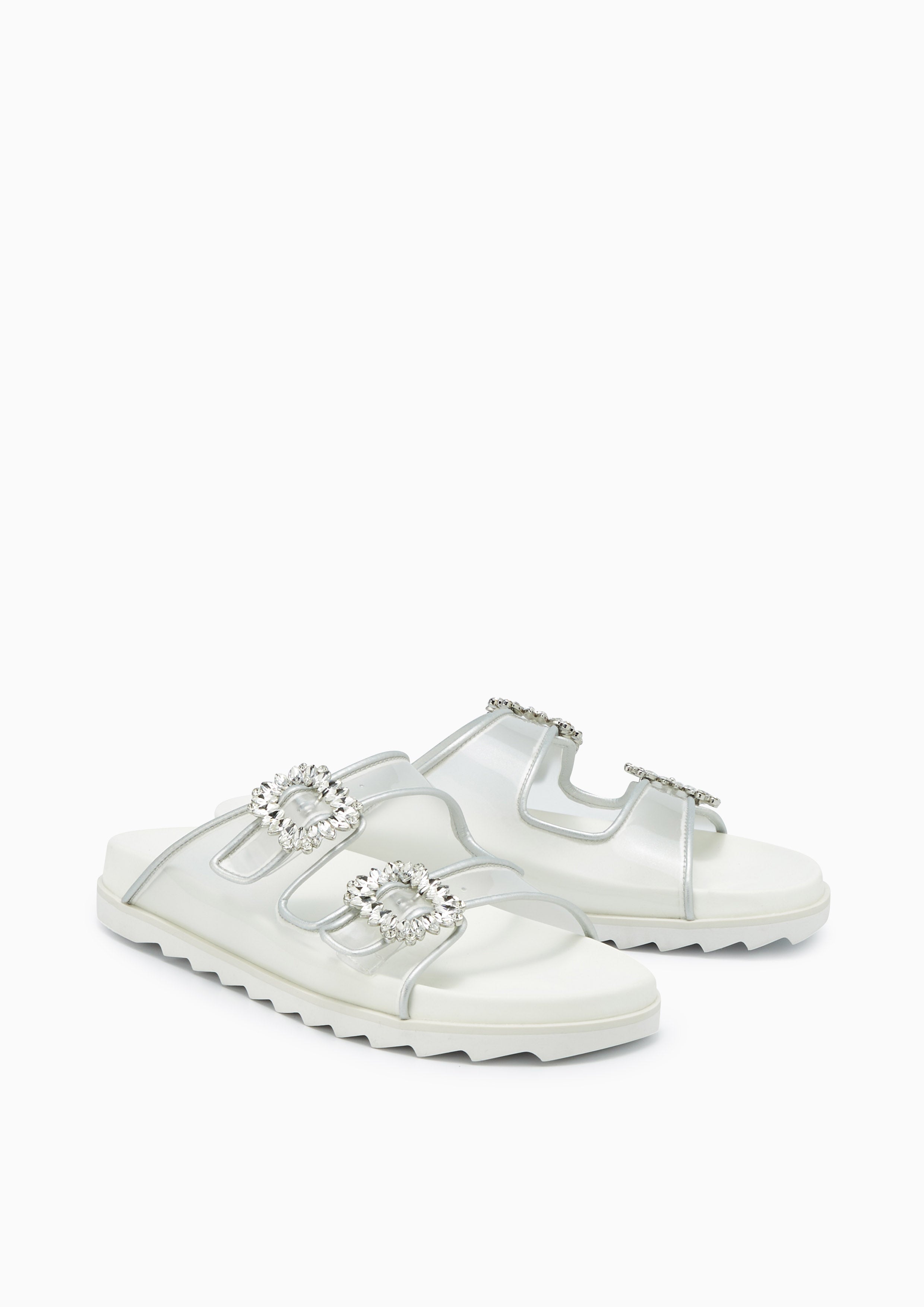 Veeni Flat Sandals Silver