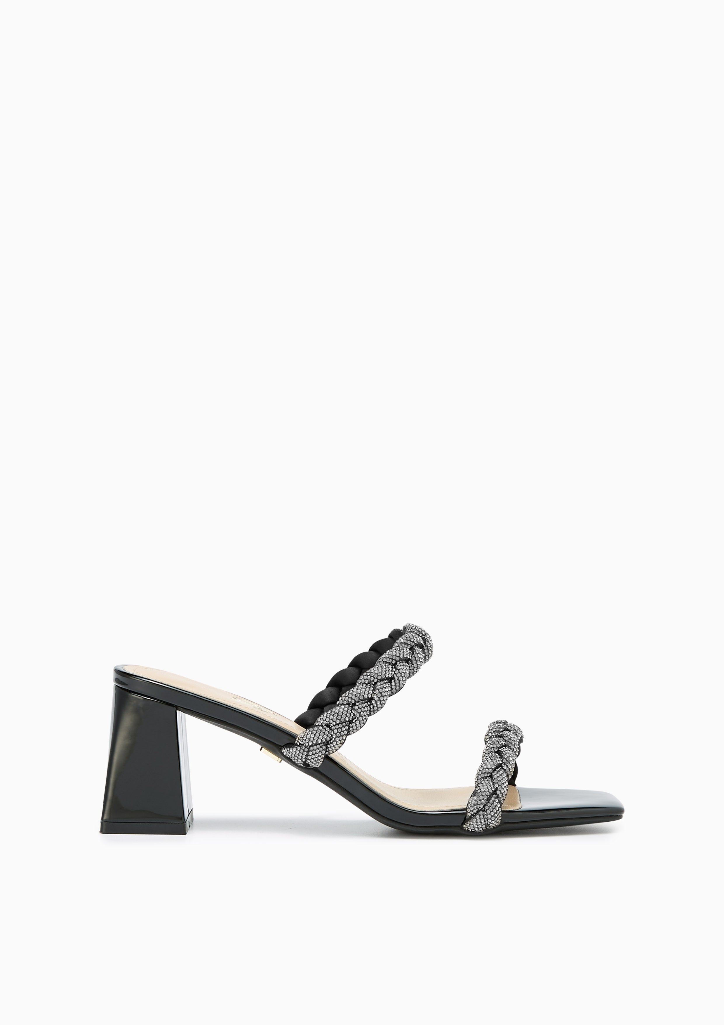 Promise Mid Infinite Mid Heel Sandals Black