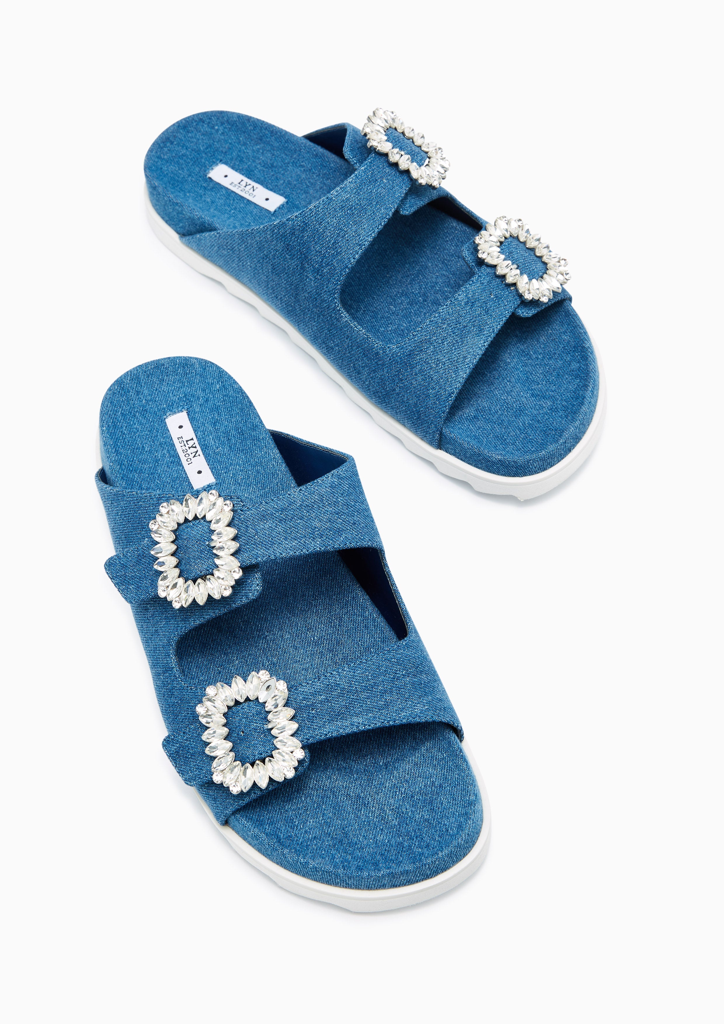 Veeni Denim Sandals Blue