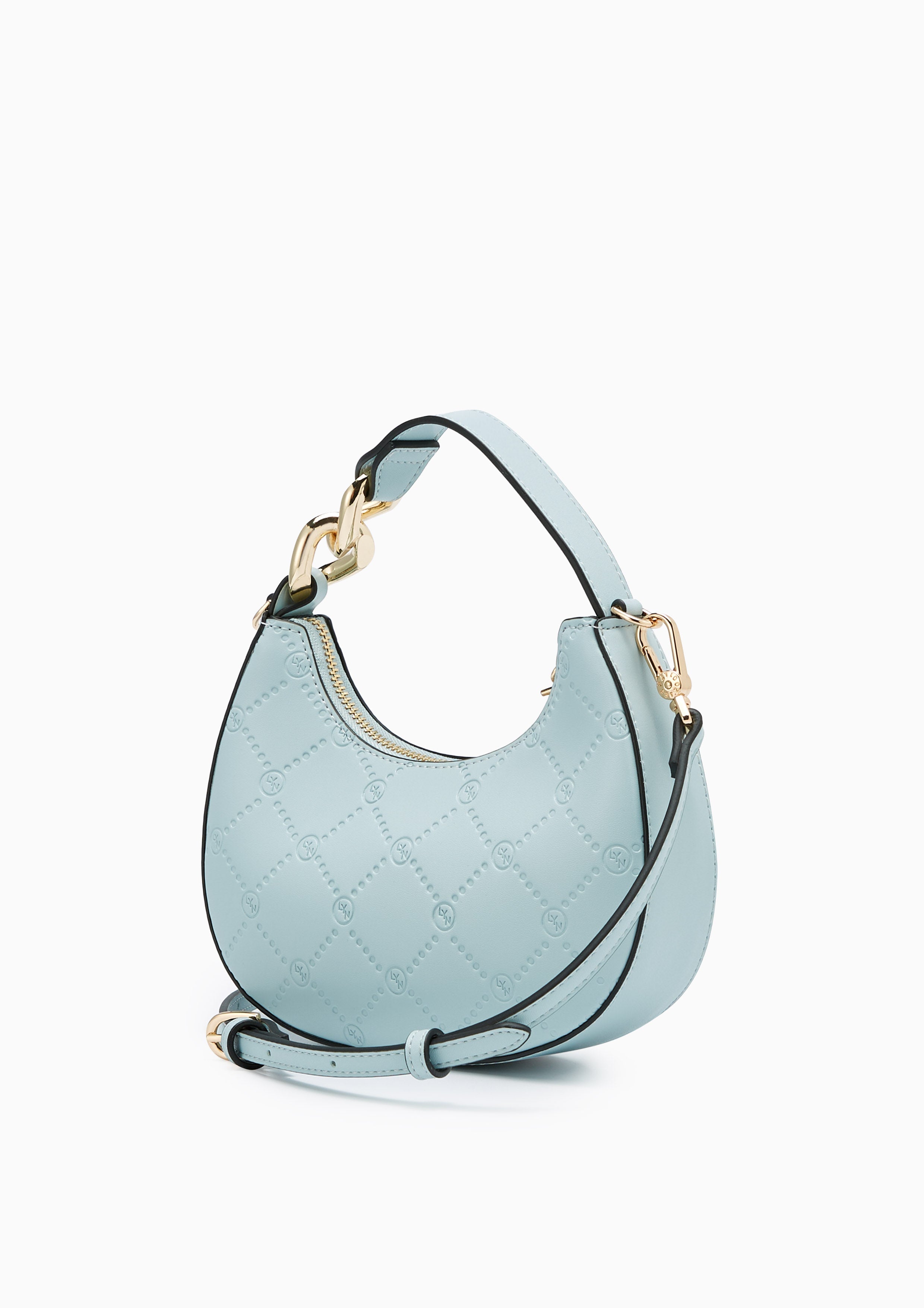 Minky Top Handle Bag Blue