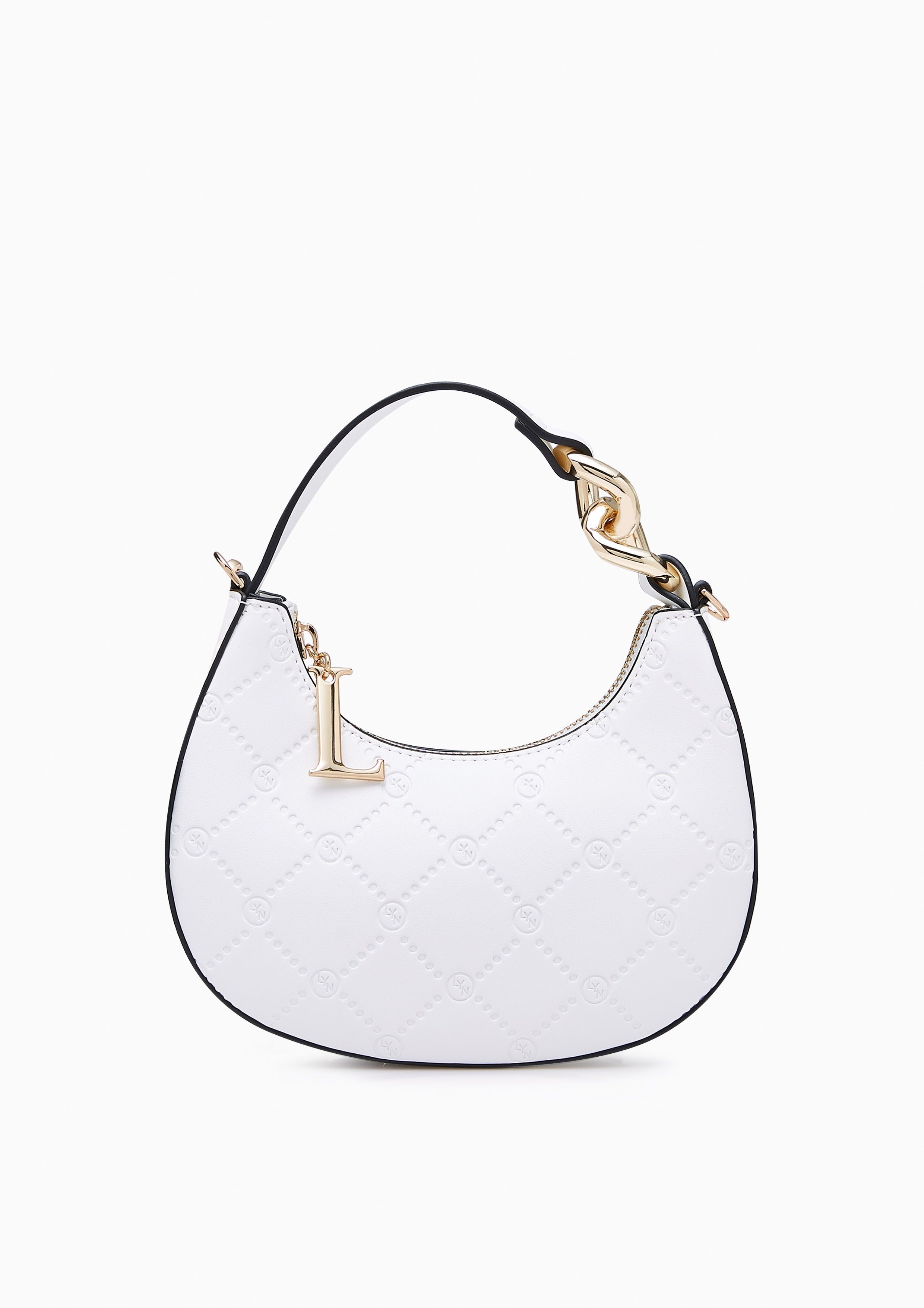 Minky Top Handle Bag White