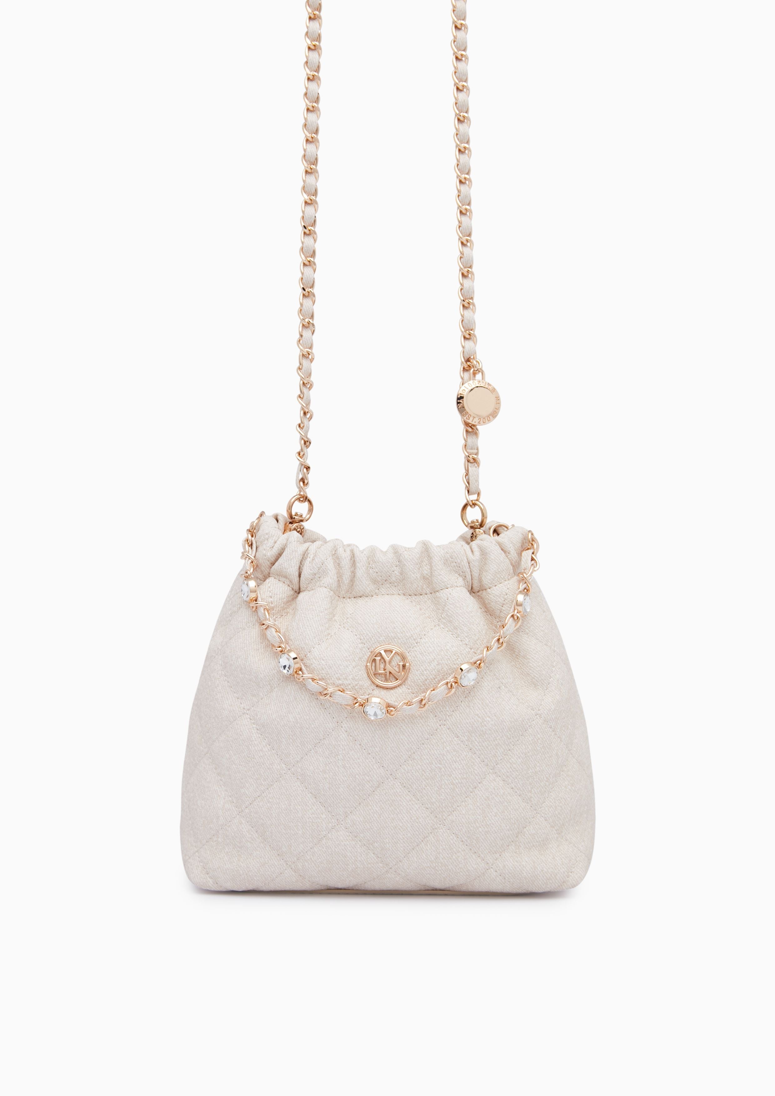 Fontia Mini Denim Shoulderbag Beige