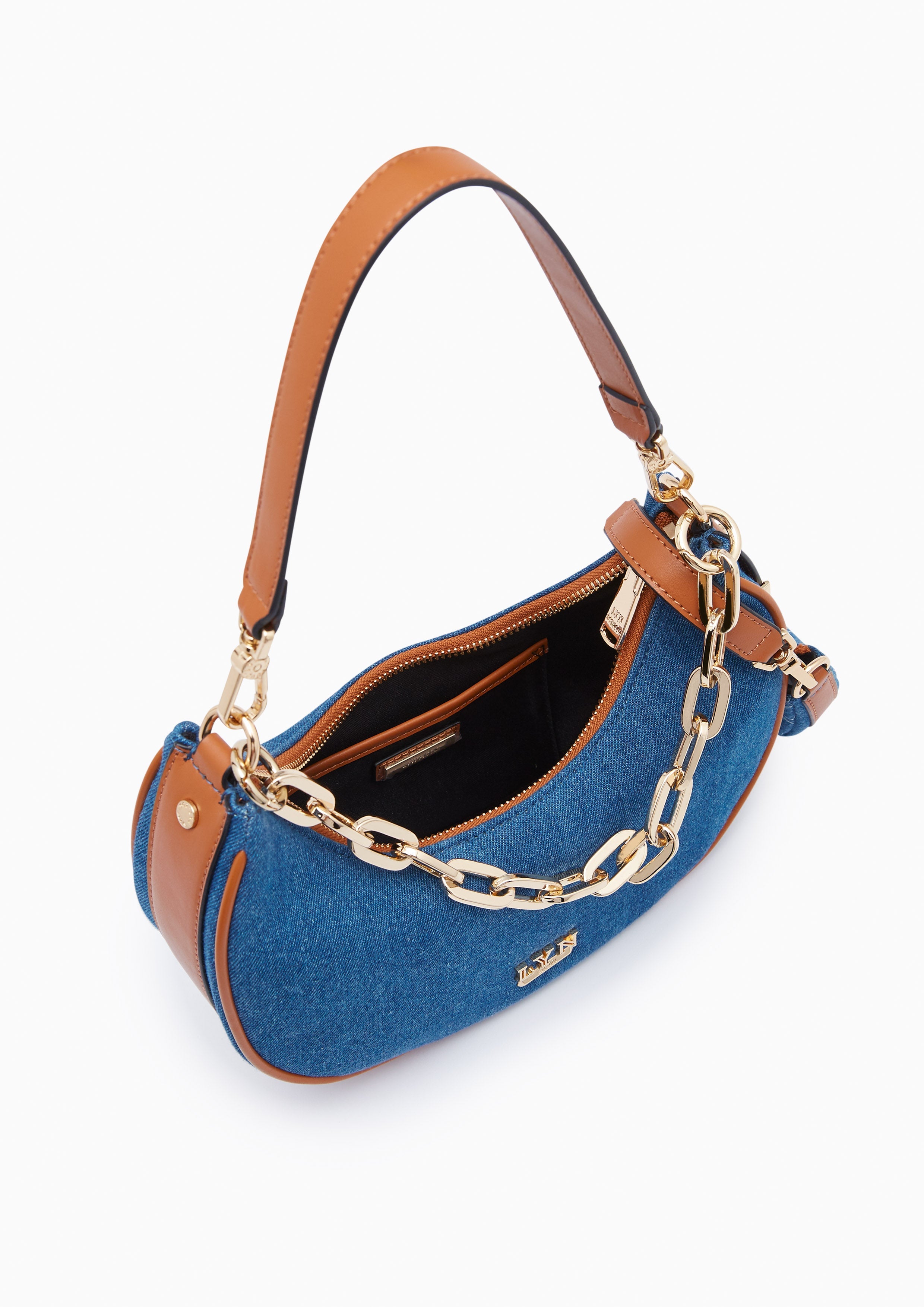 Diva Denim Shoulder Bag Blue