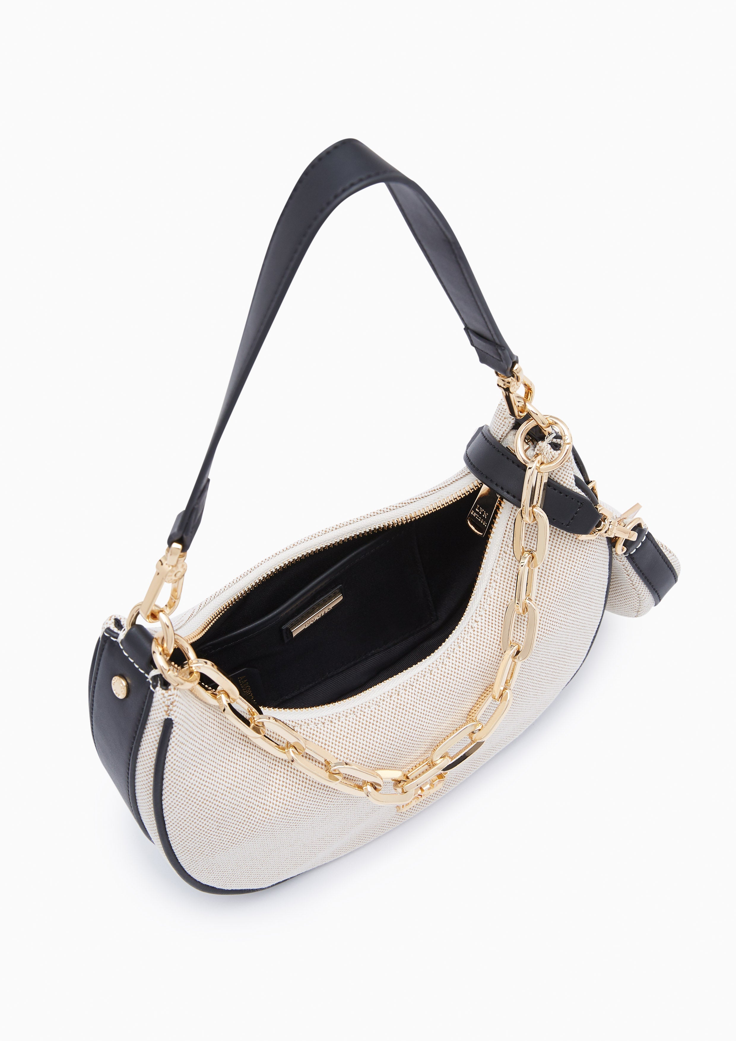 Diva Canvas Shoulder Bag Black